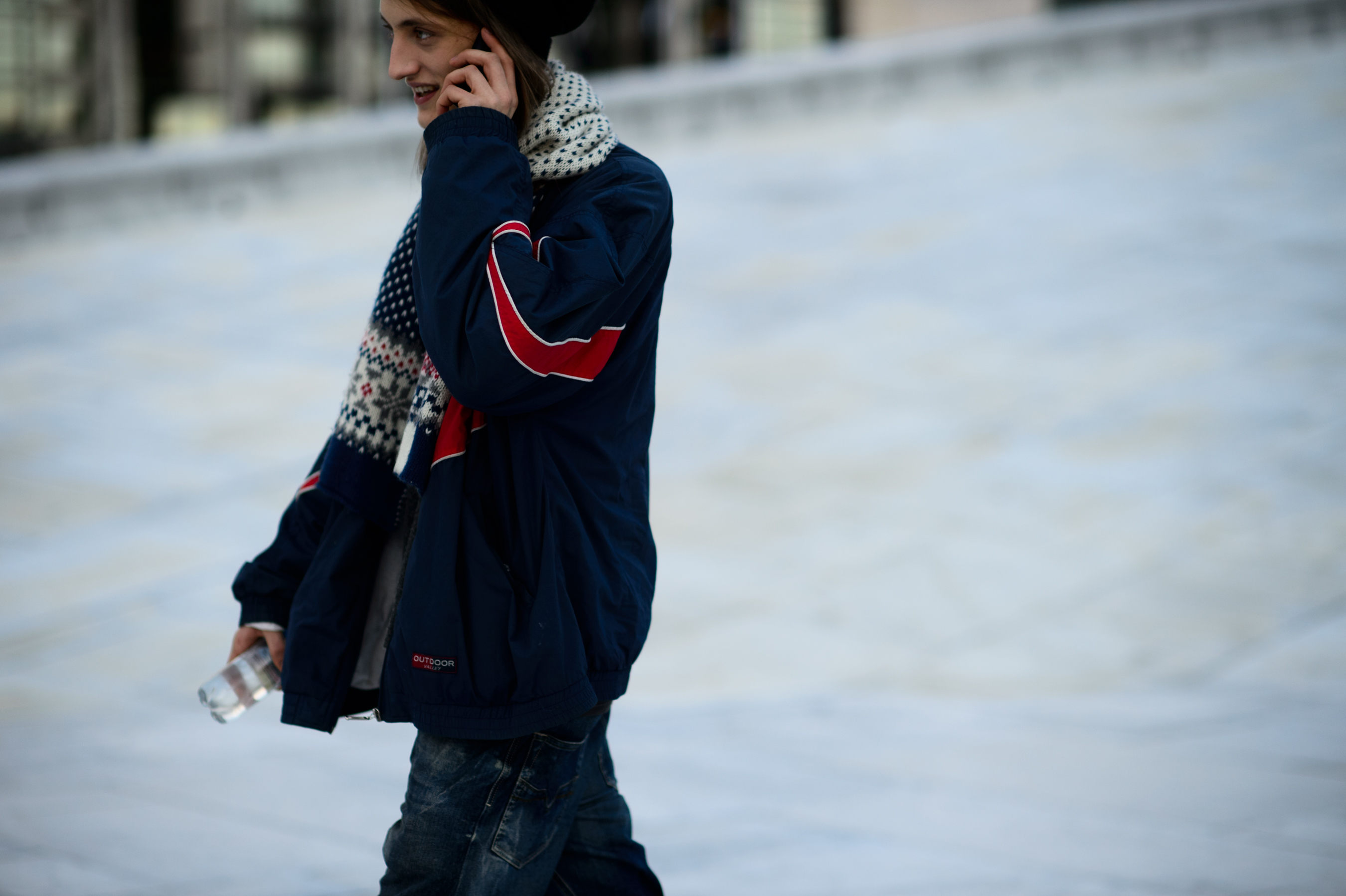Male model with phone
