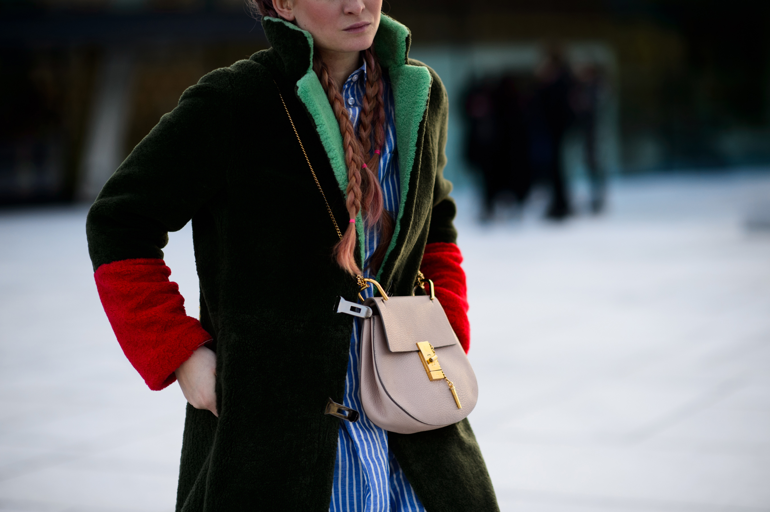 Multi color look Chloe nude bag