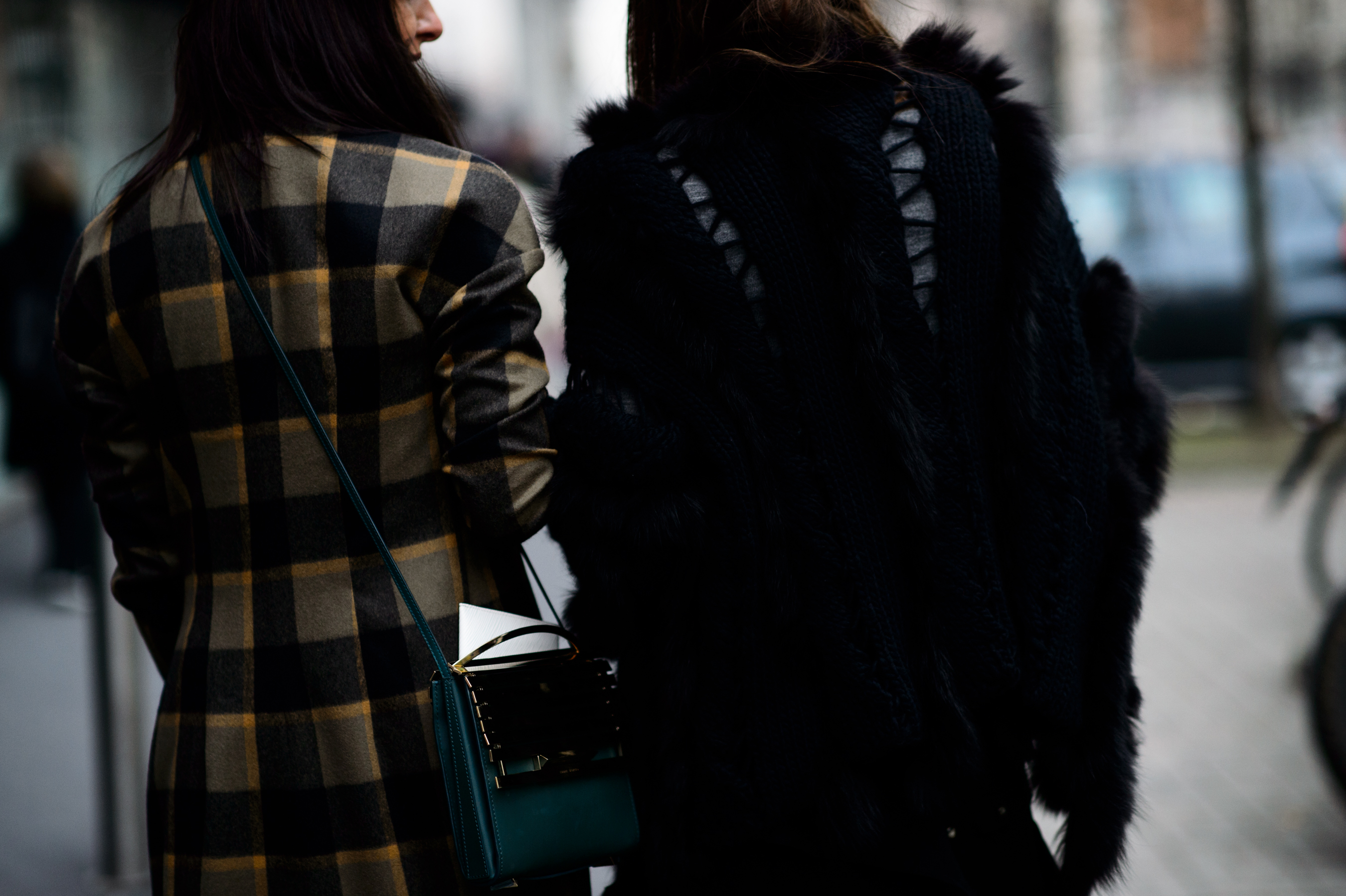 Two women before the show