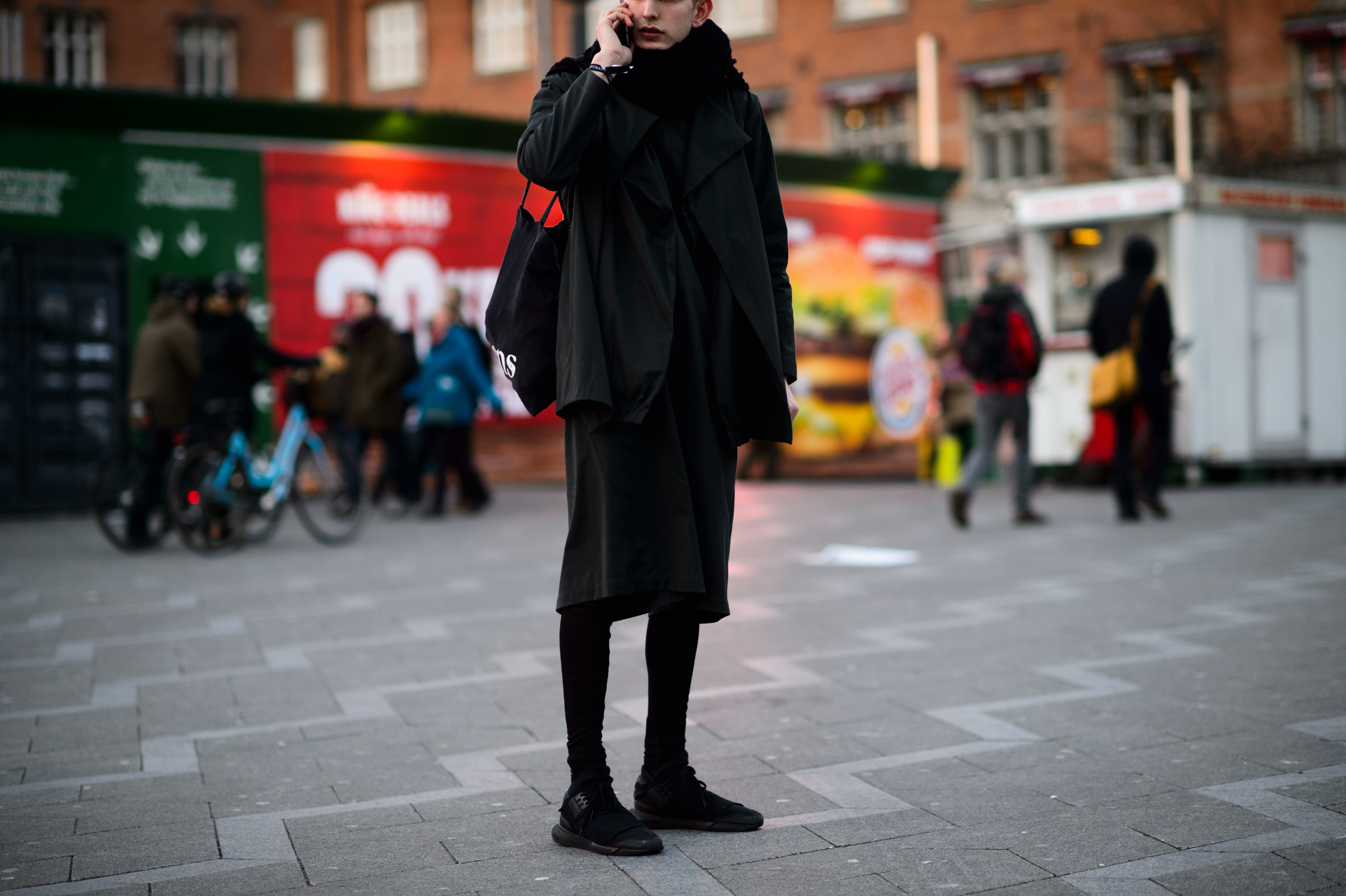 Man wearing black