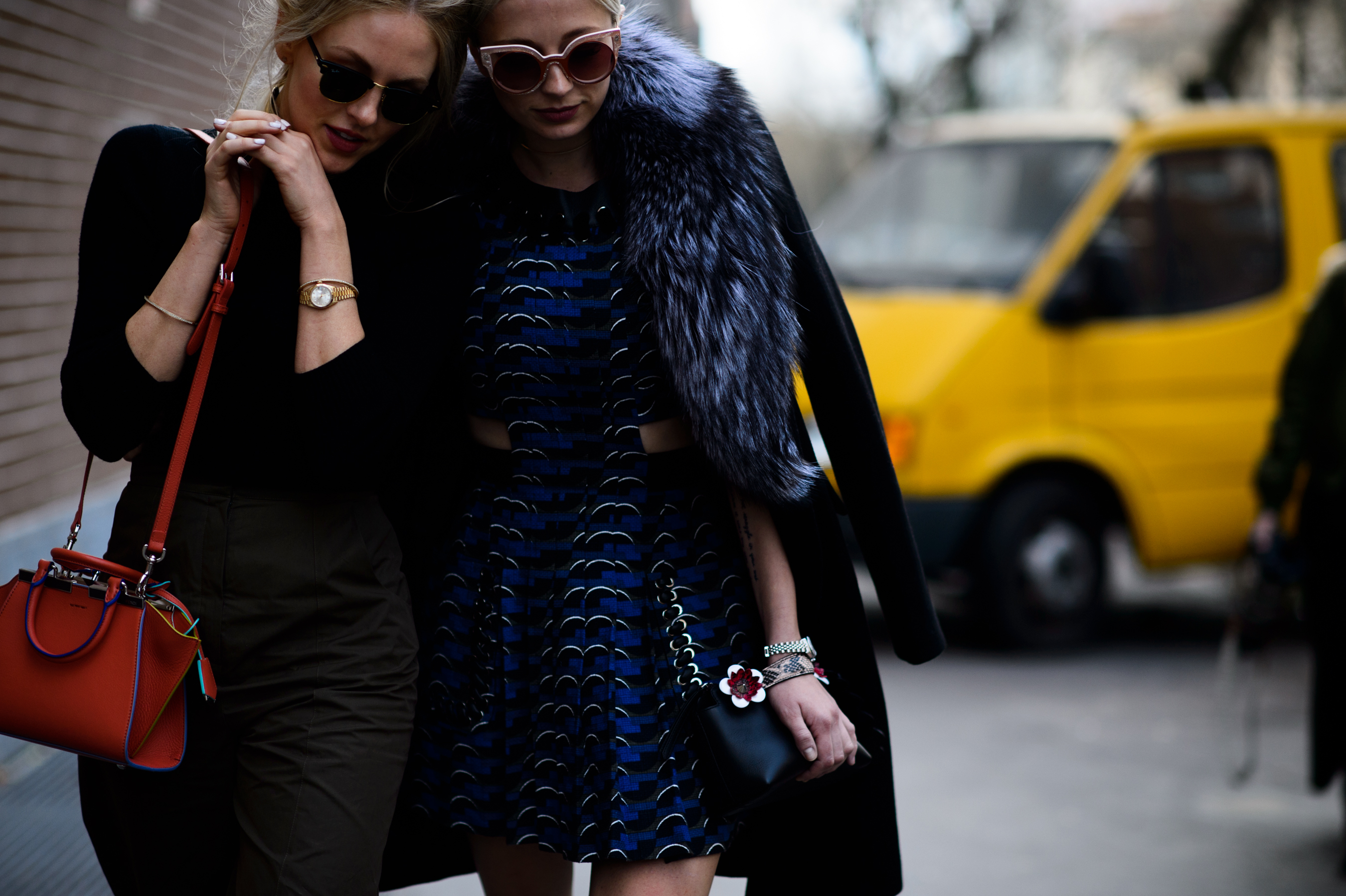 Two American women after Fendi
