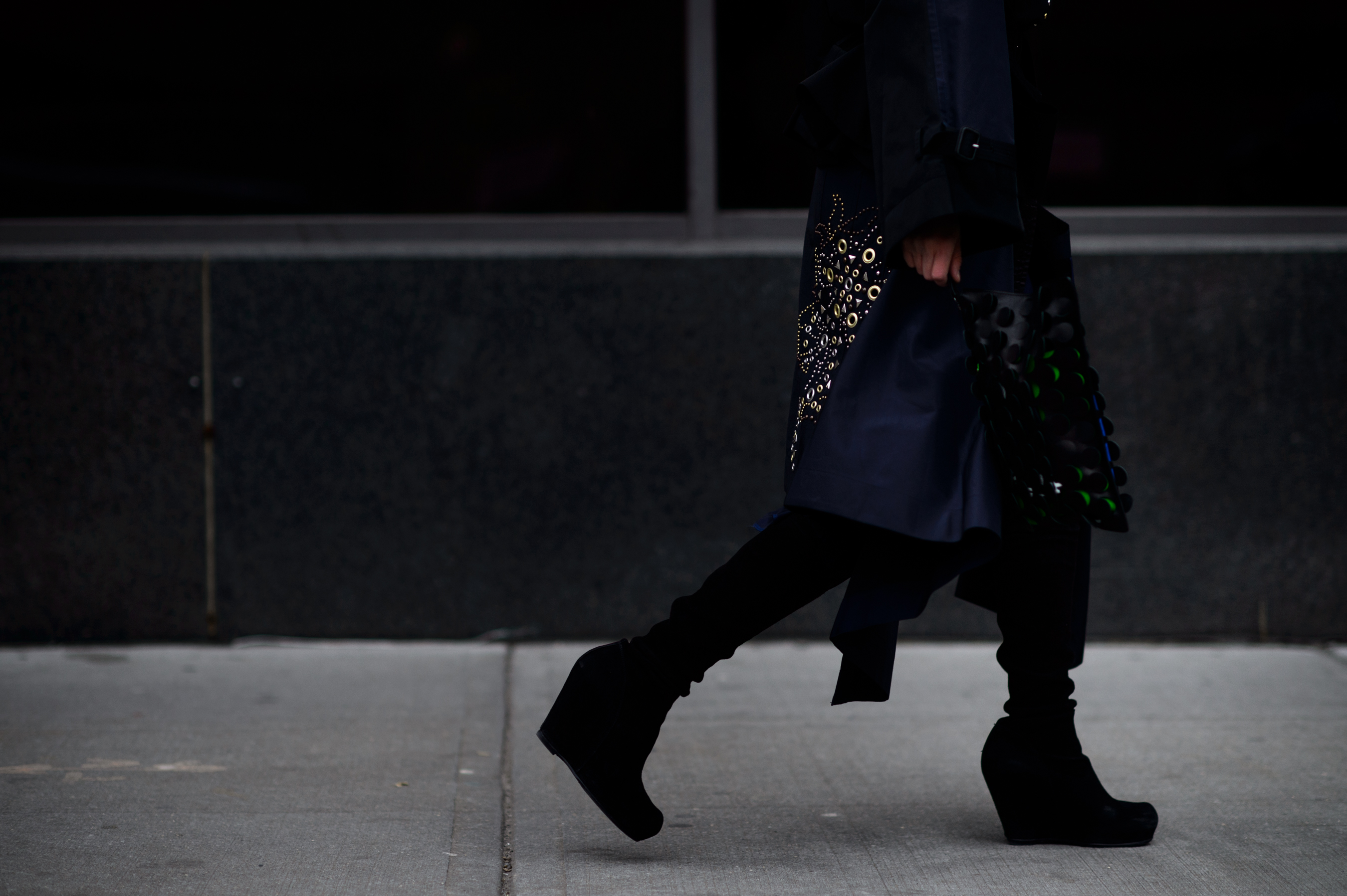 Russian stylist wearing Japanese designer