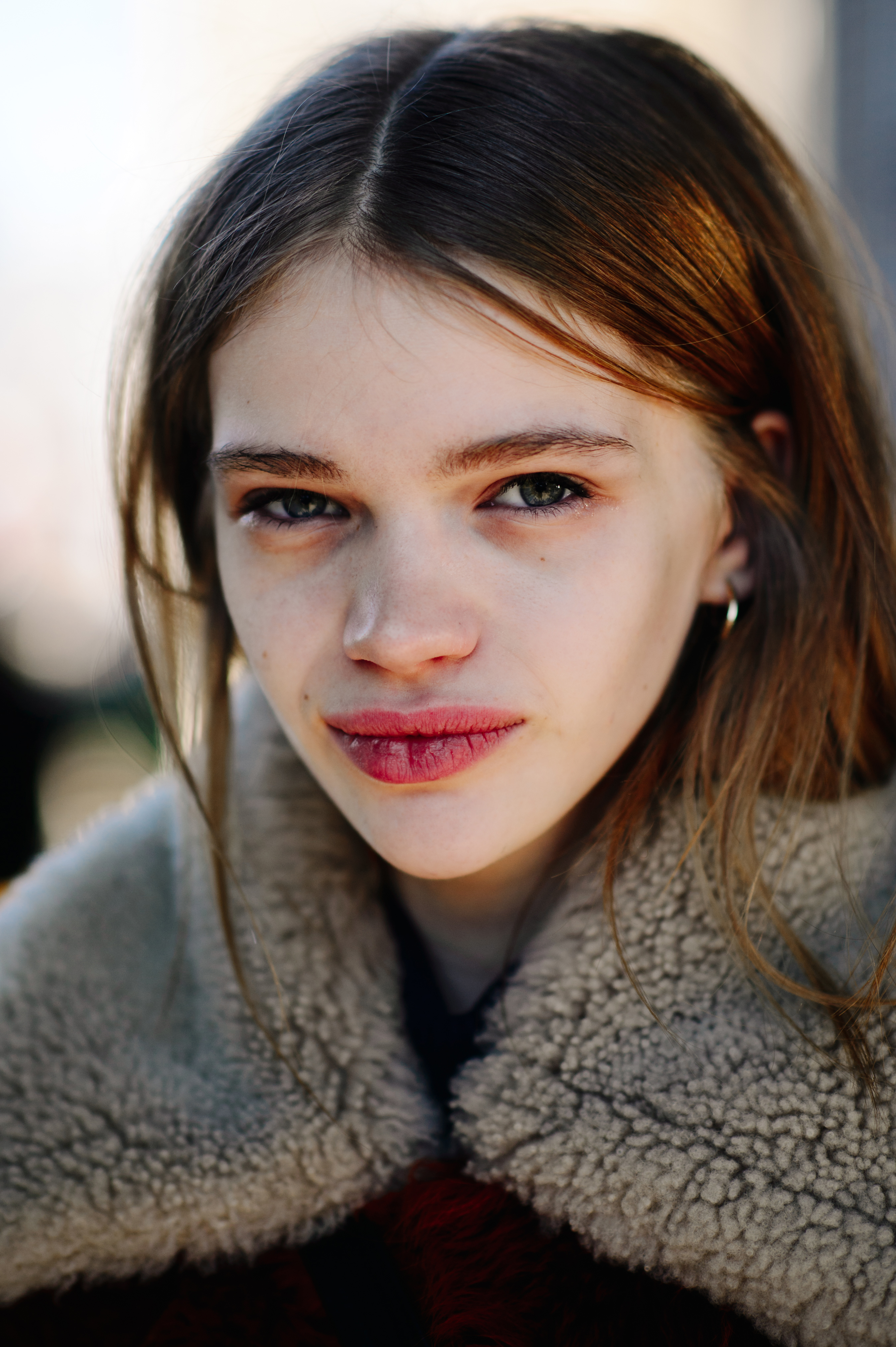 Portrait of a model after show
