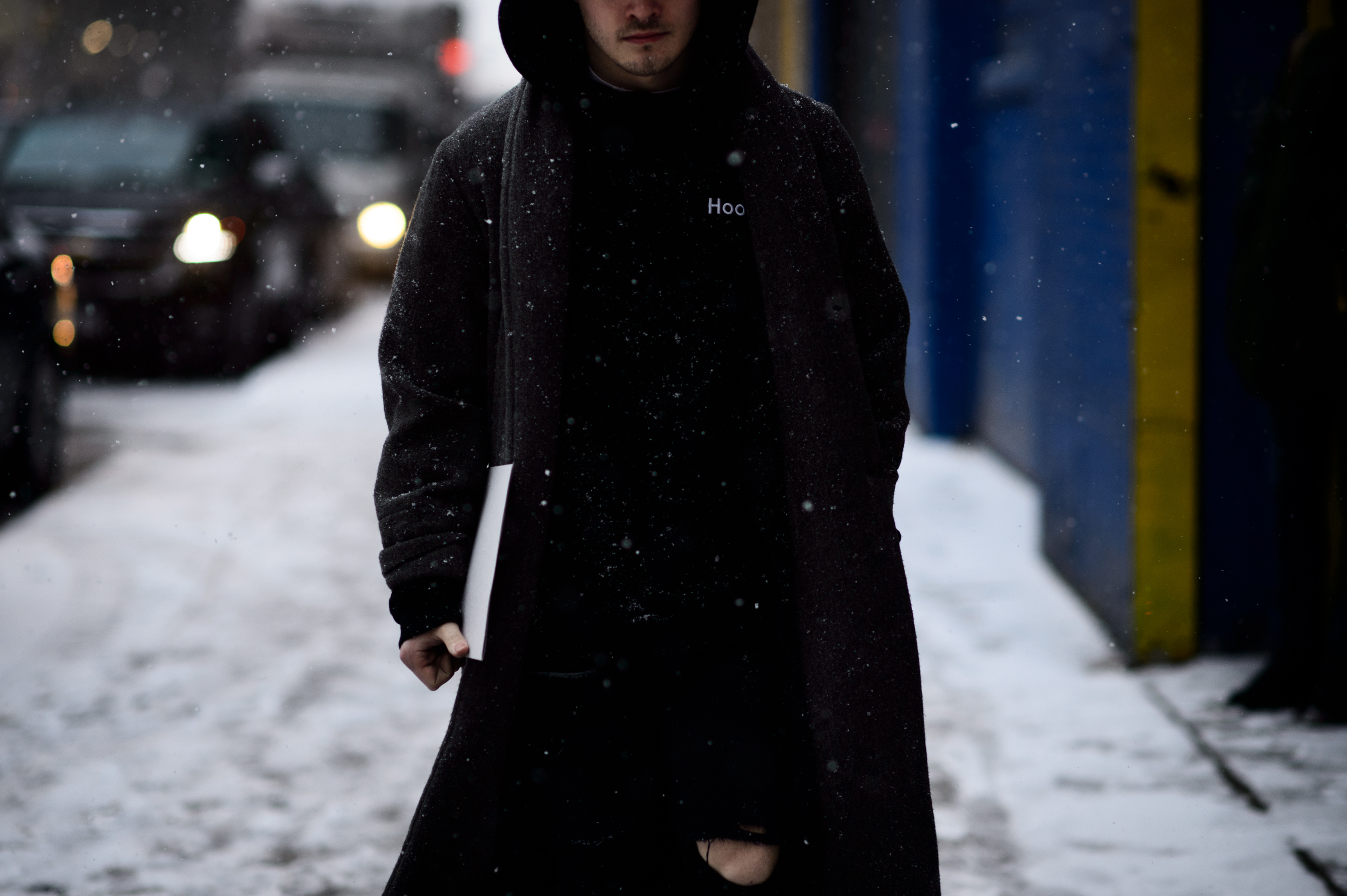 Man wearing black
