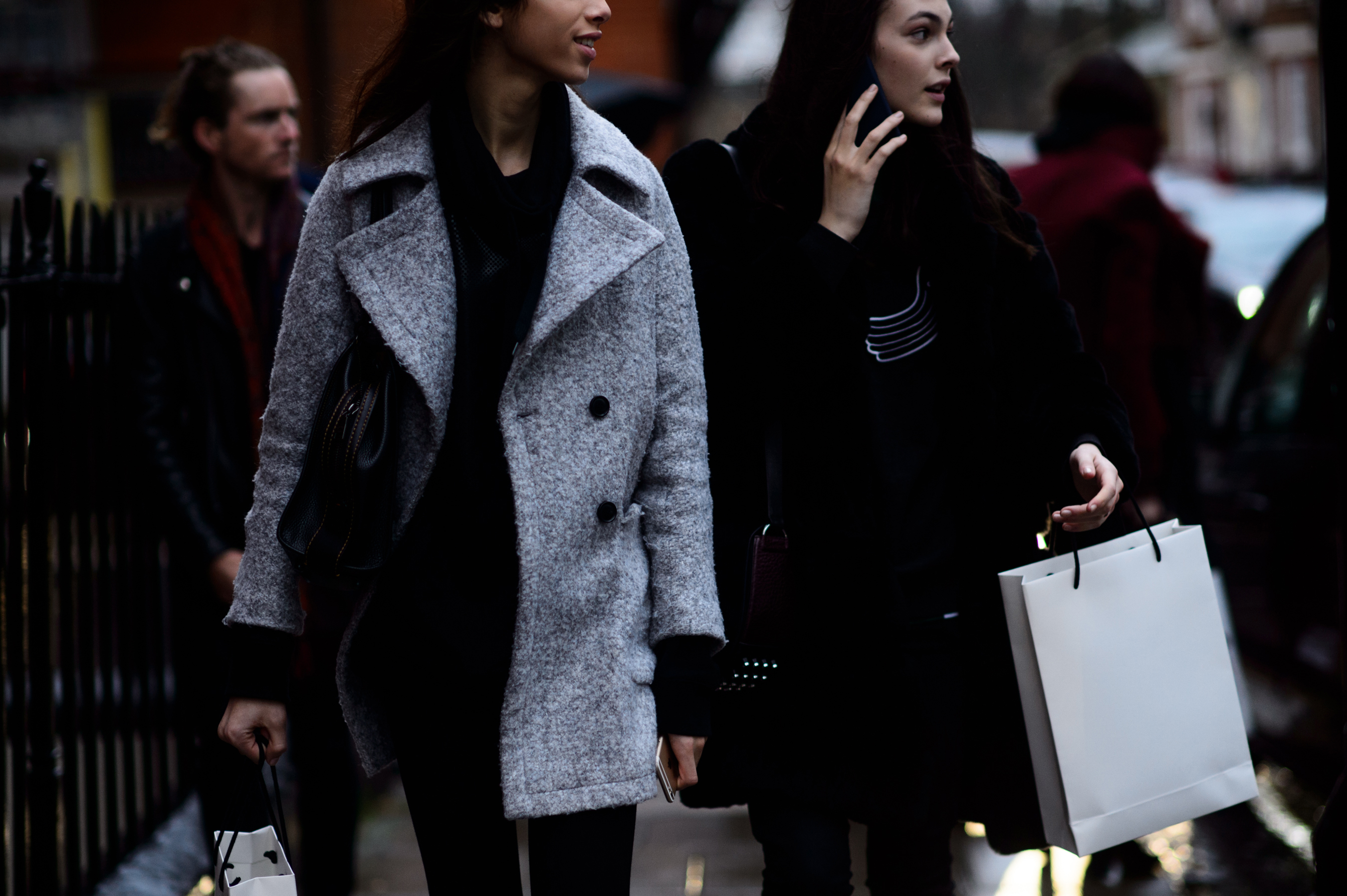 Two models after the show