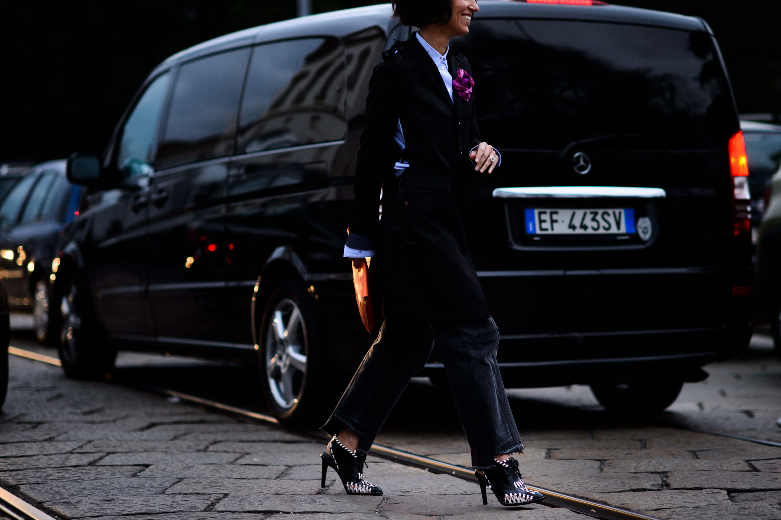 Fashion editor after Tod's show