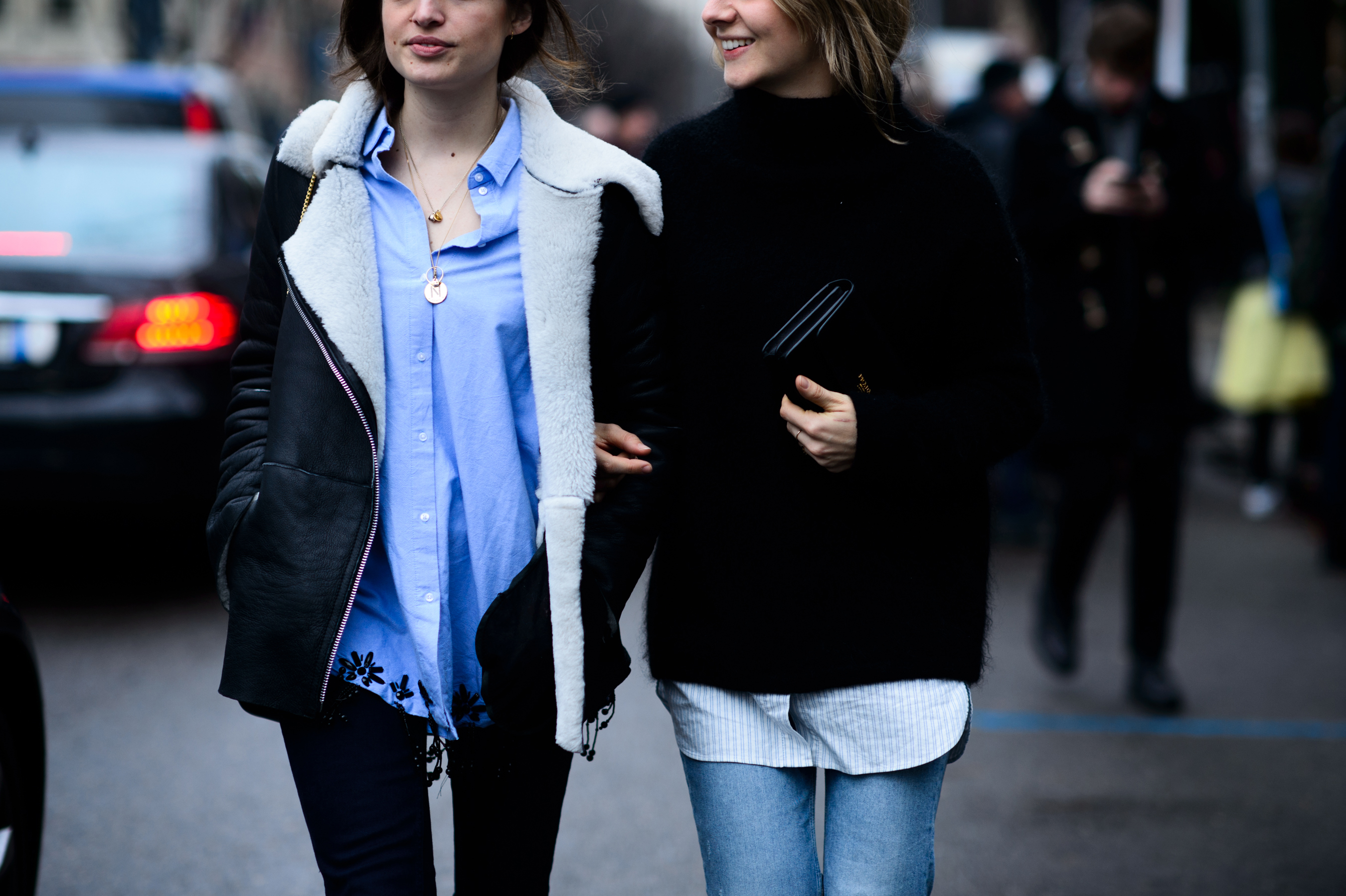 Two women wearing smart casual