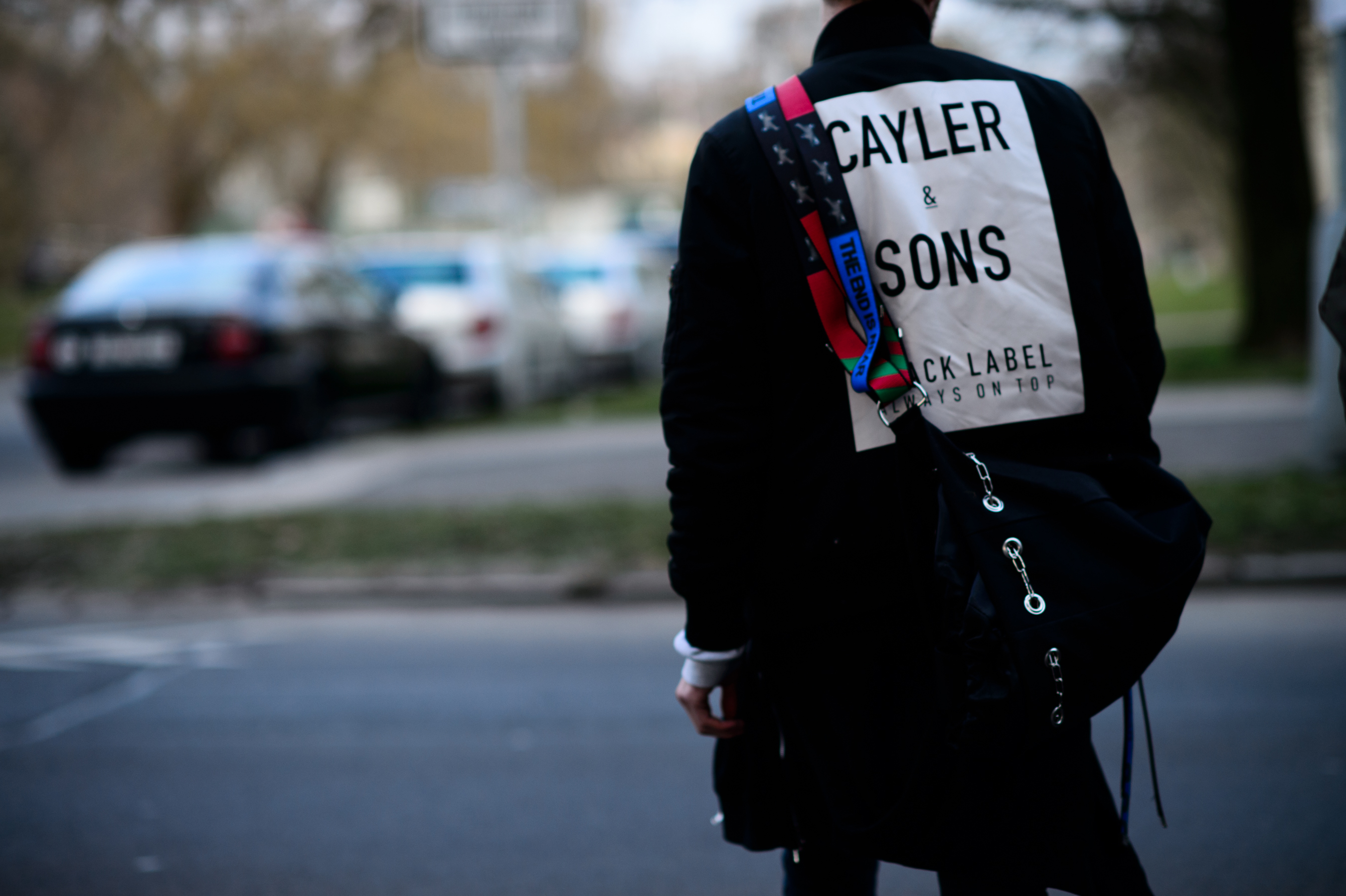 Man wearing black jacket before show