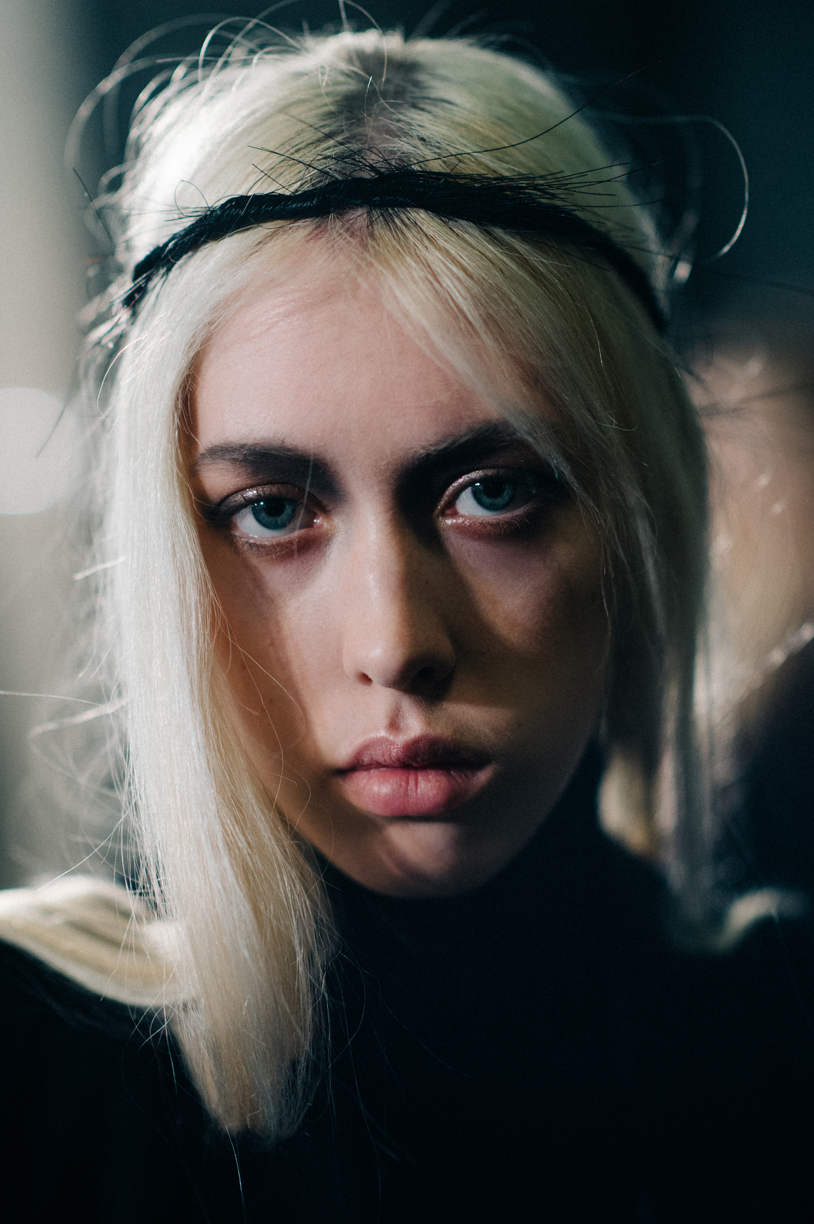 Portrait of Canadian model with headband