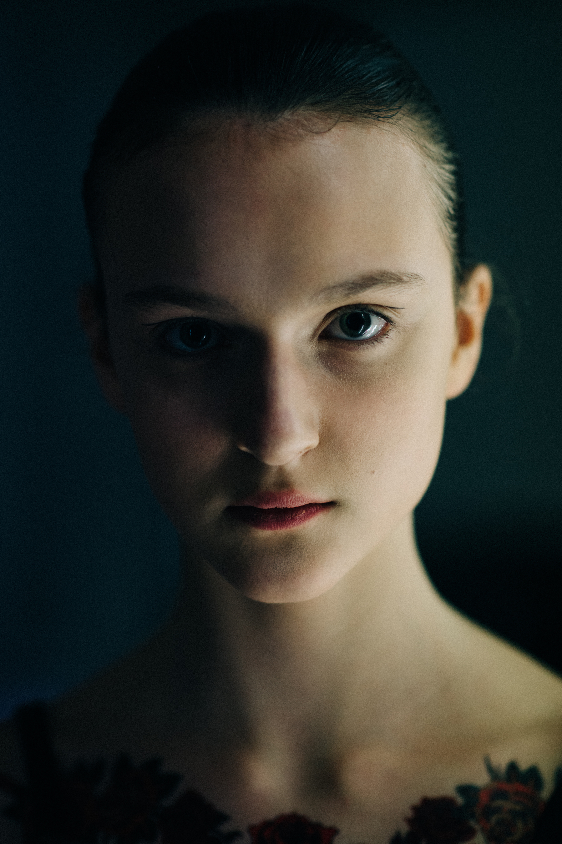 Portrait of a model before show