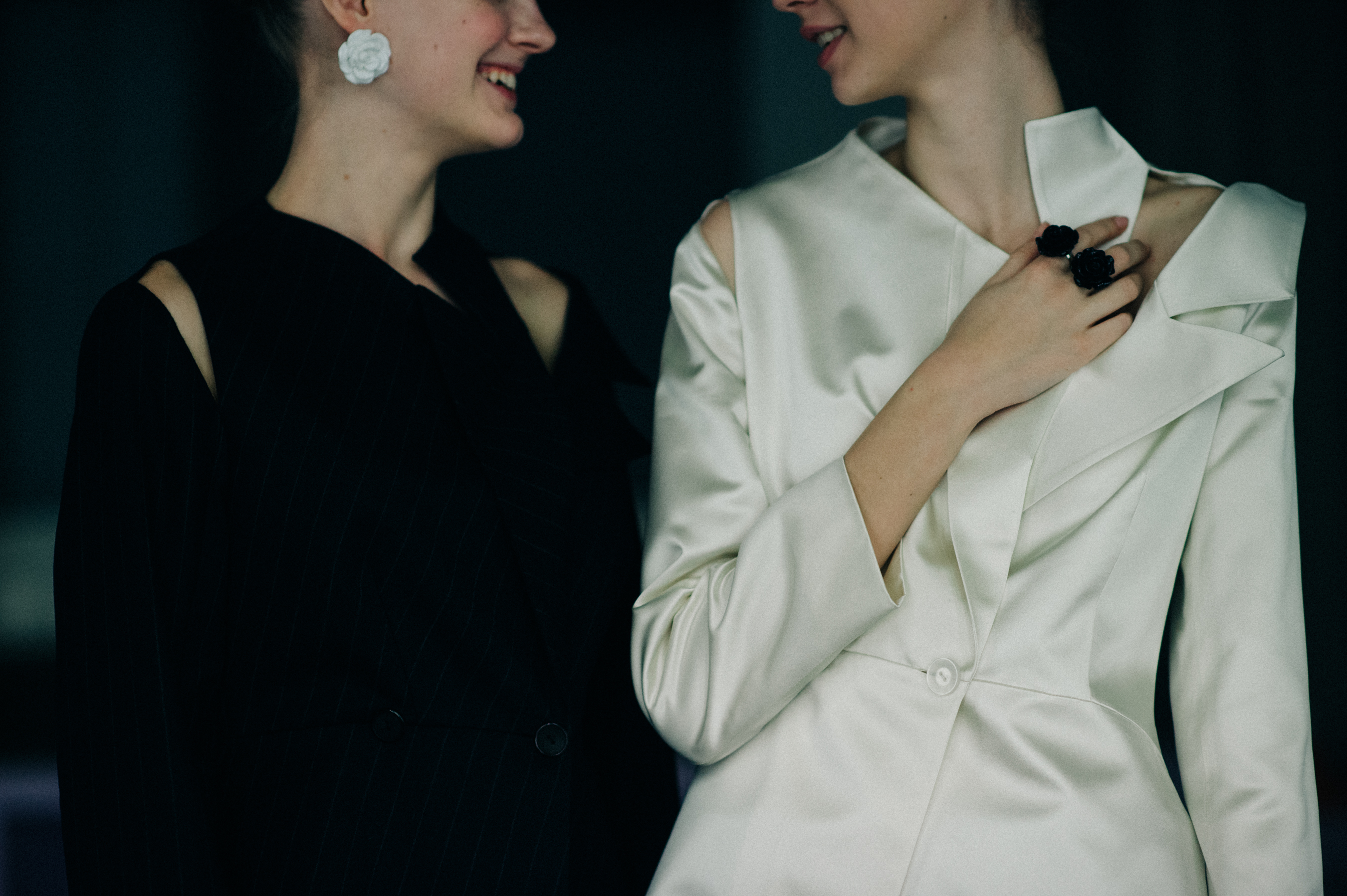 Two models before the show