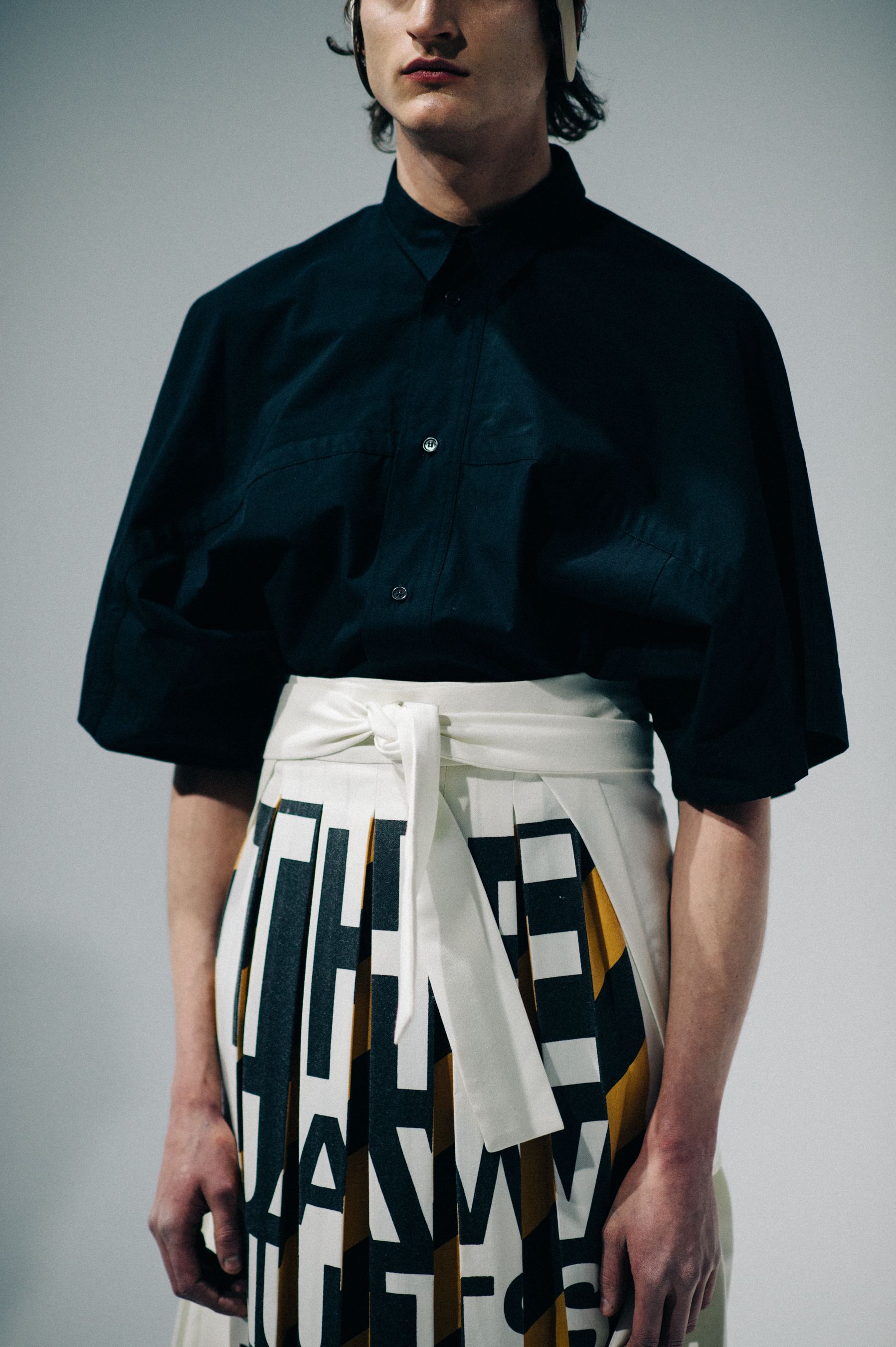 Male model doing first looks