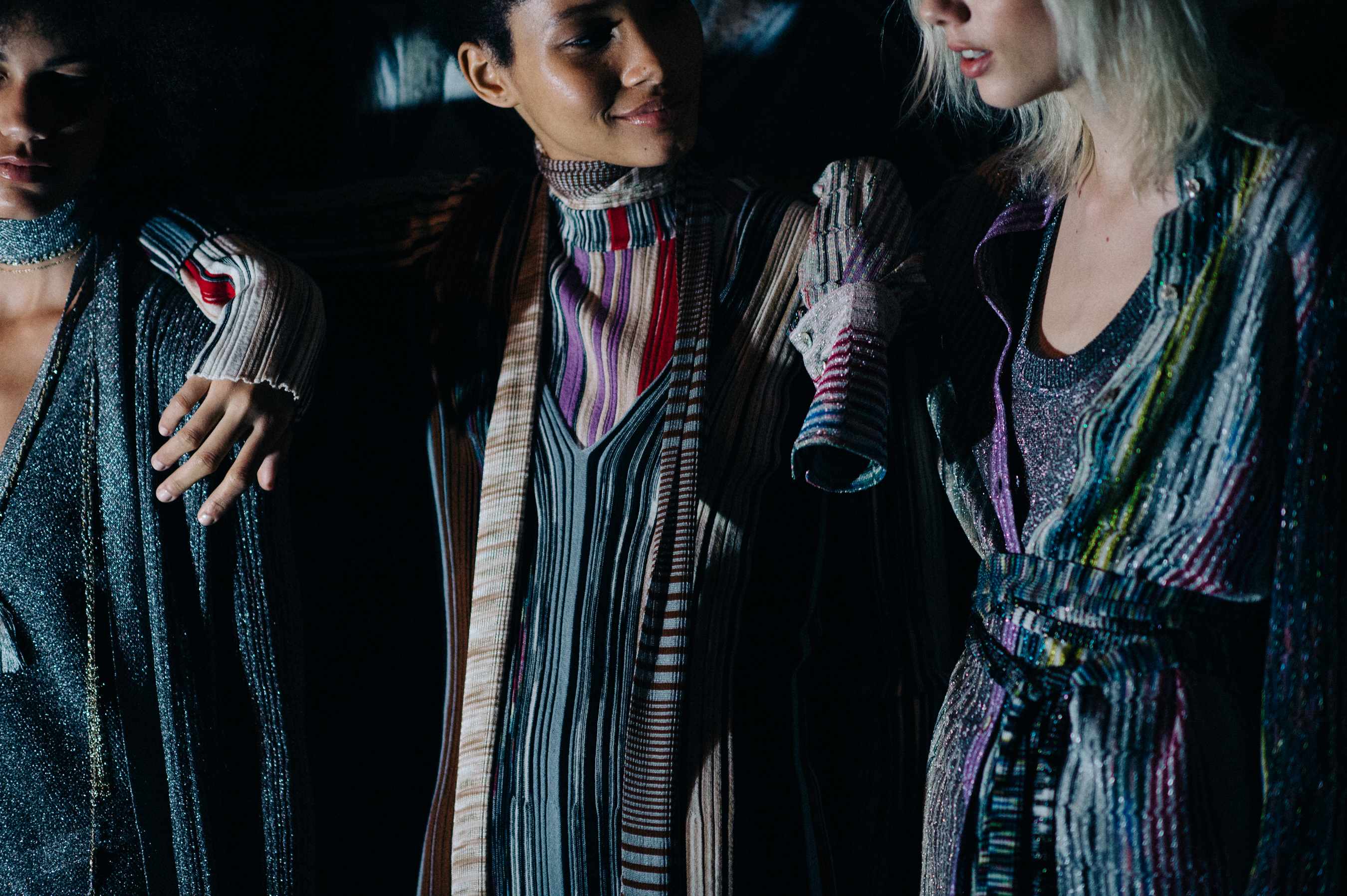 Three models doing the first looks