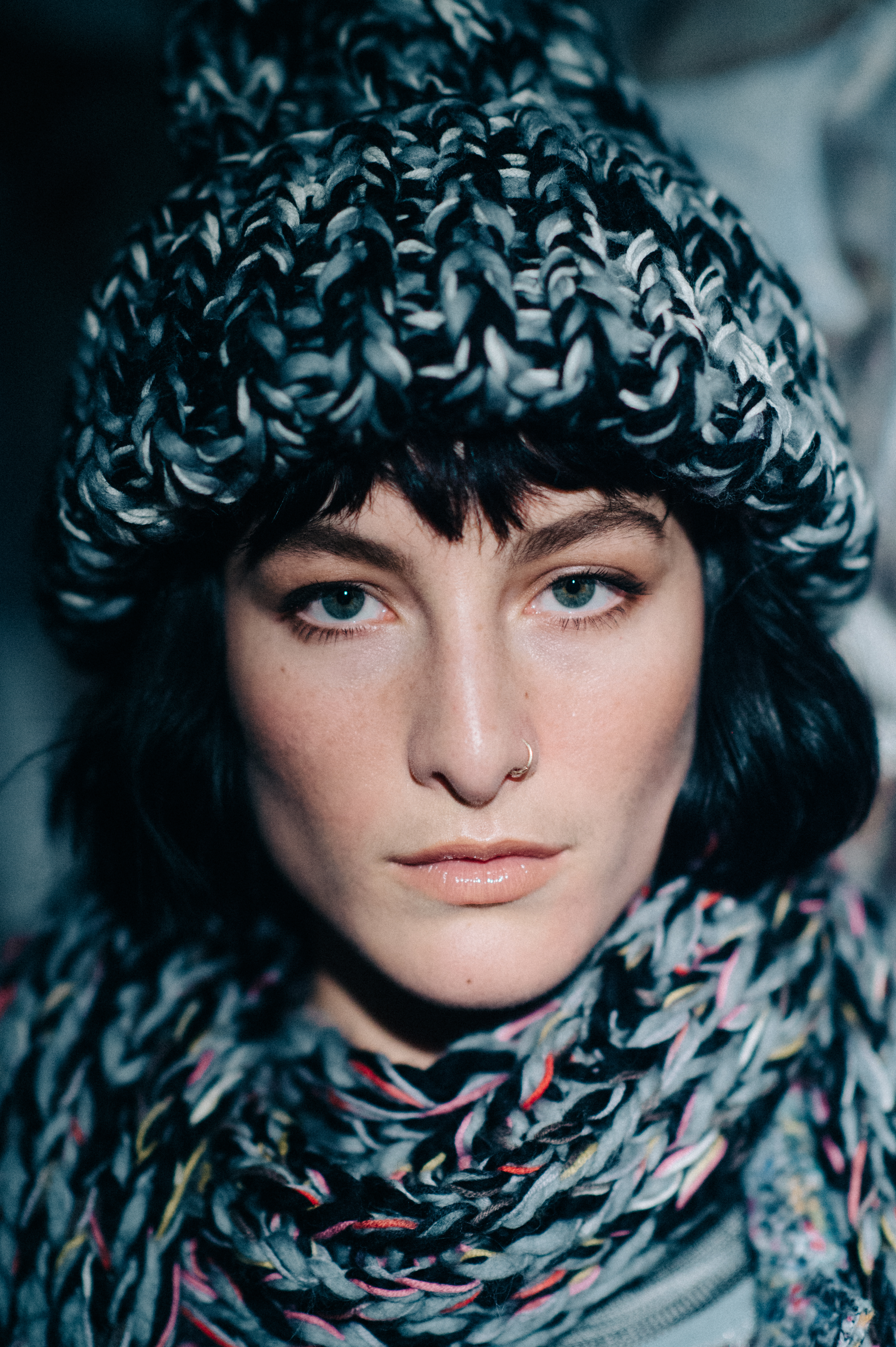 Portrait of American model