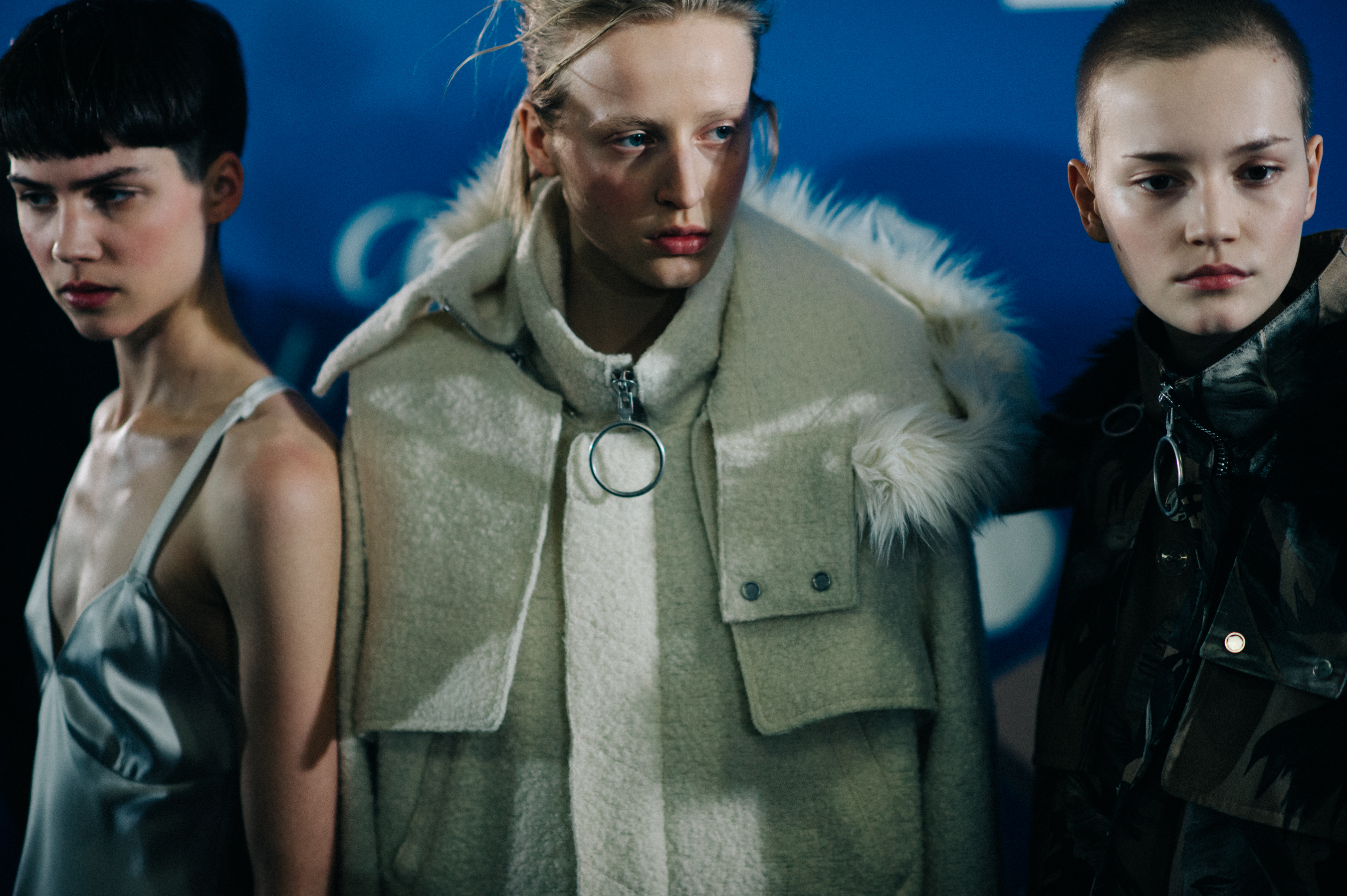Three models before the show