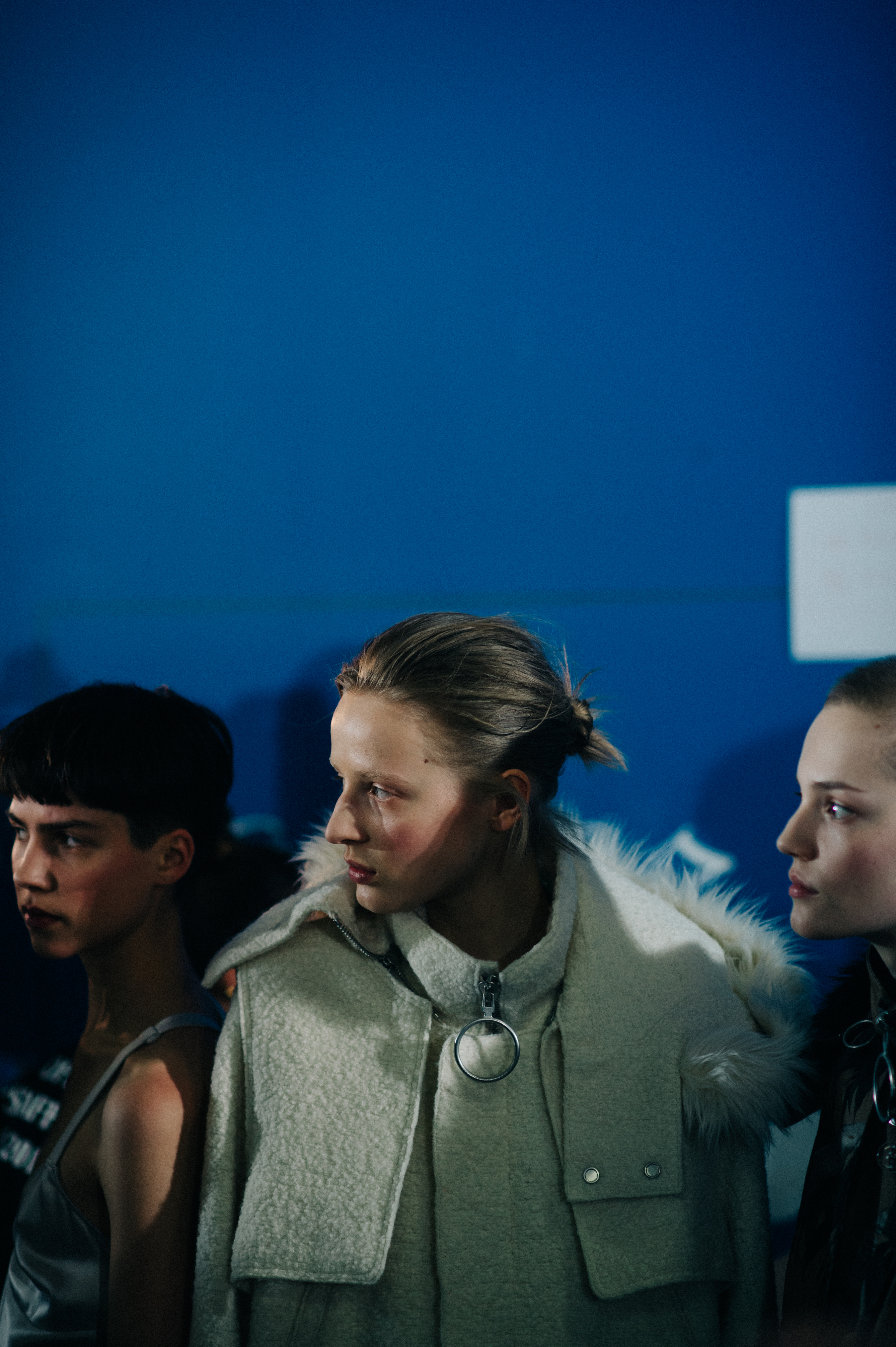 Three models before the show