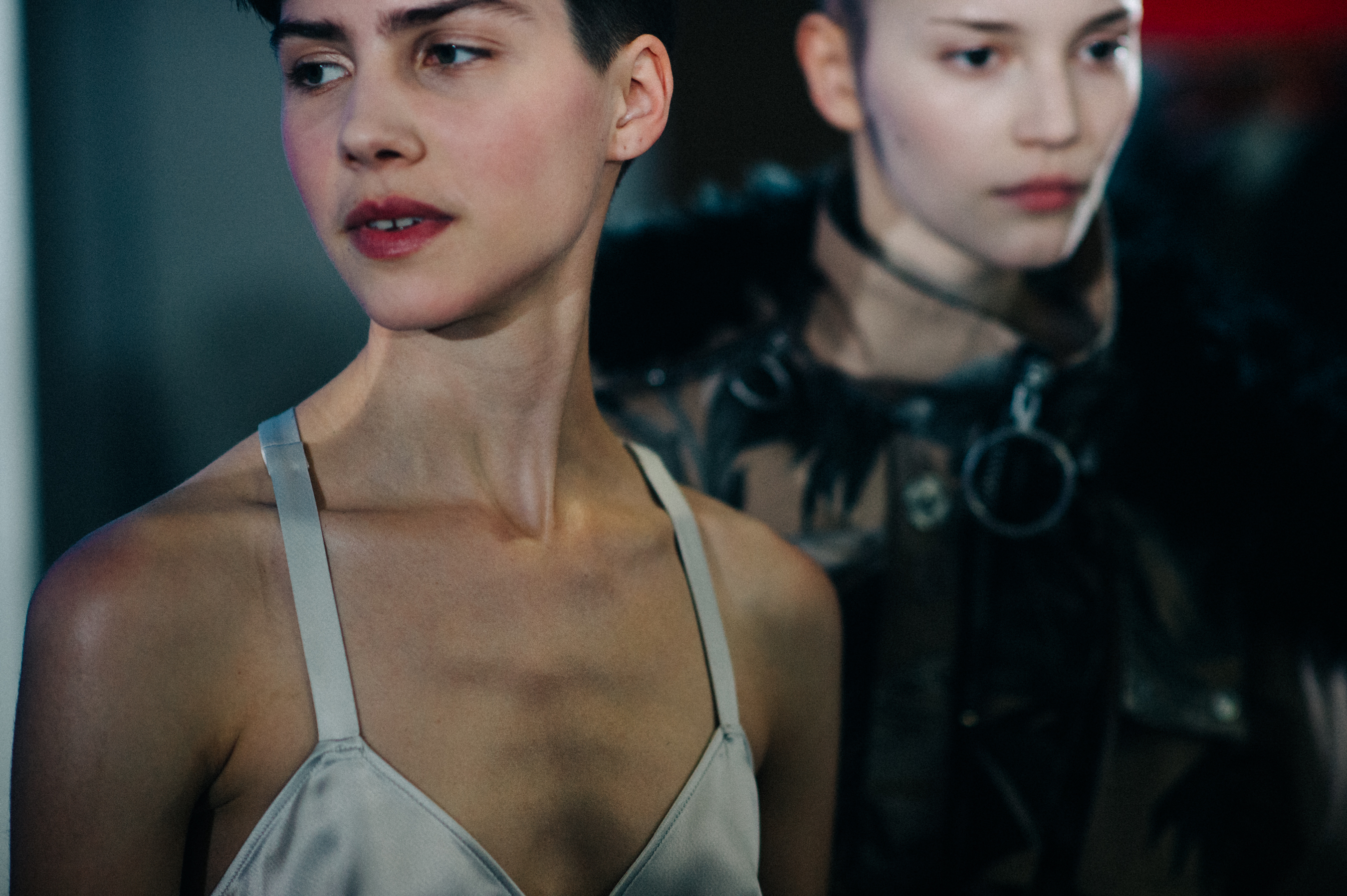 Two models before the show