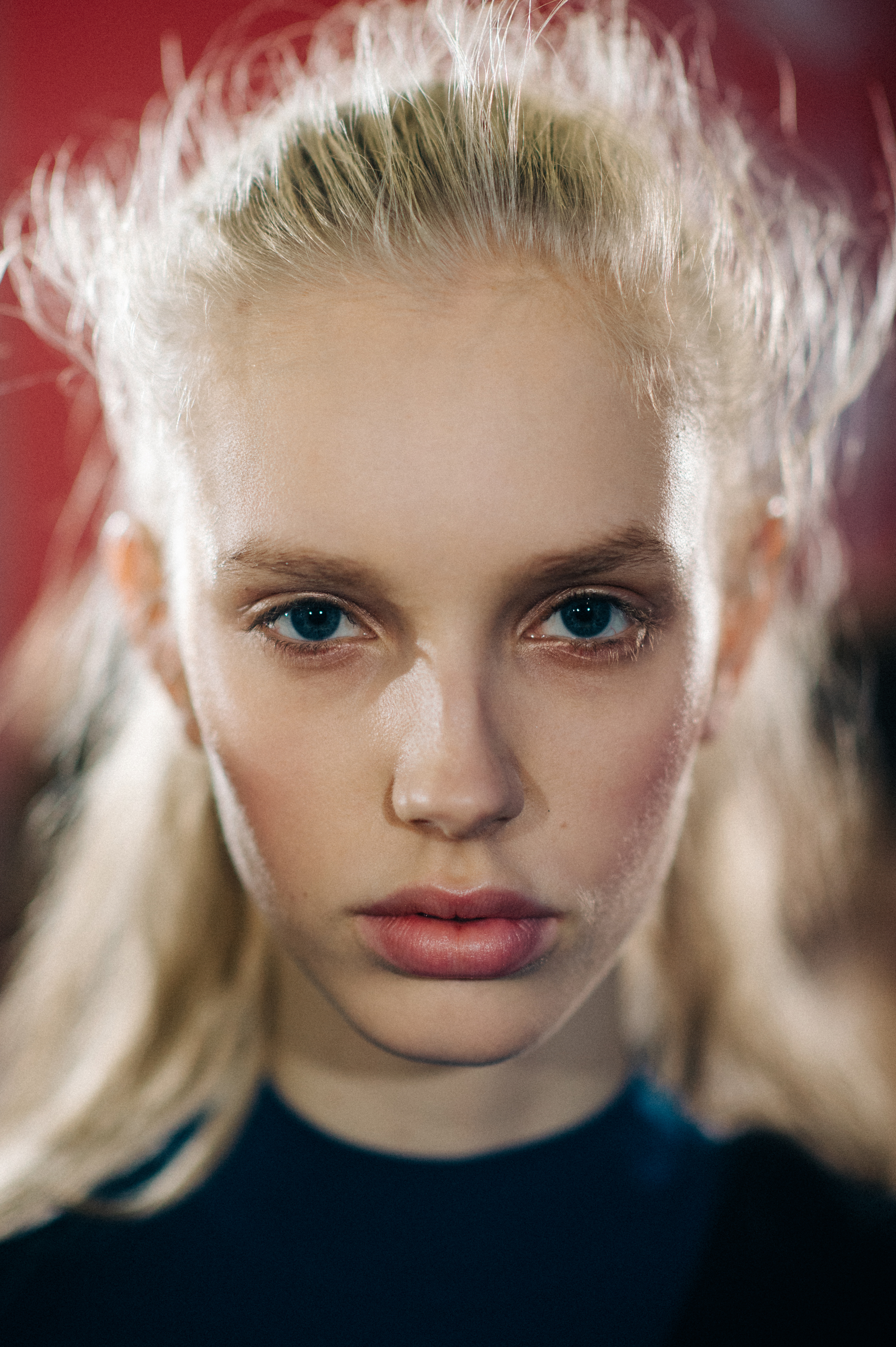 Portrait of a blonde model