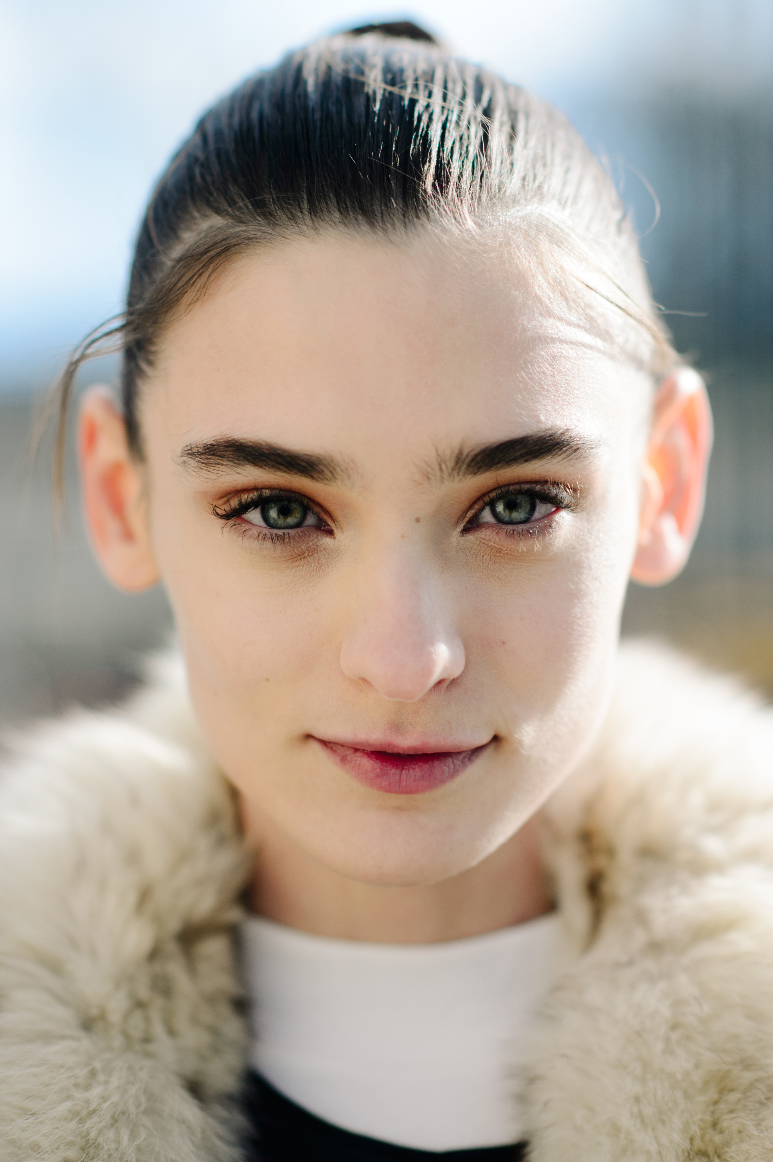 Portrait of a model after Valentino