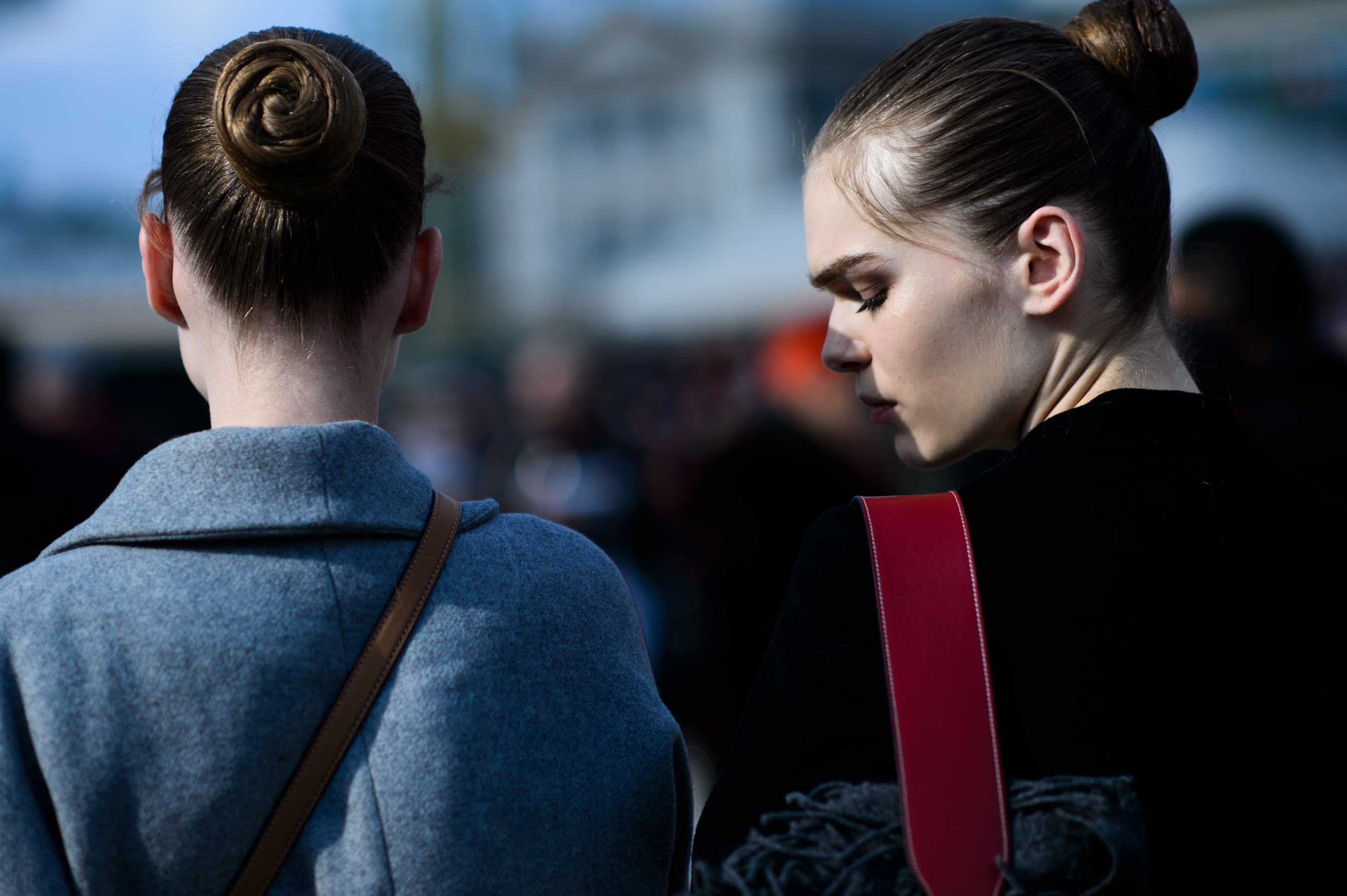 Two models with Valentino hair