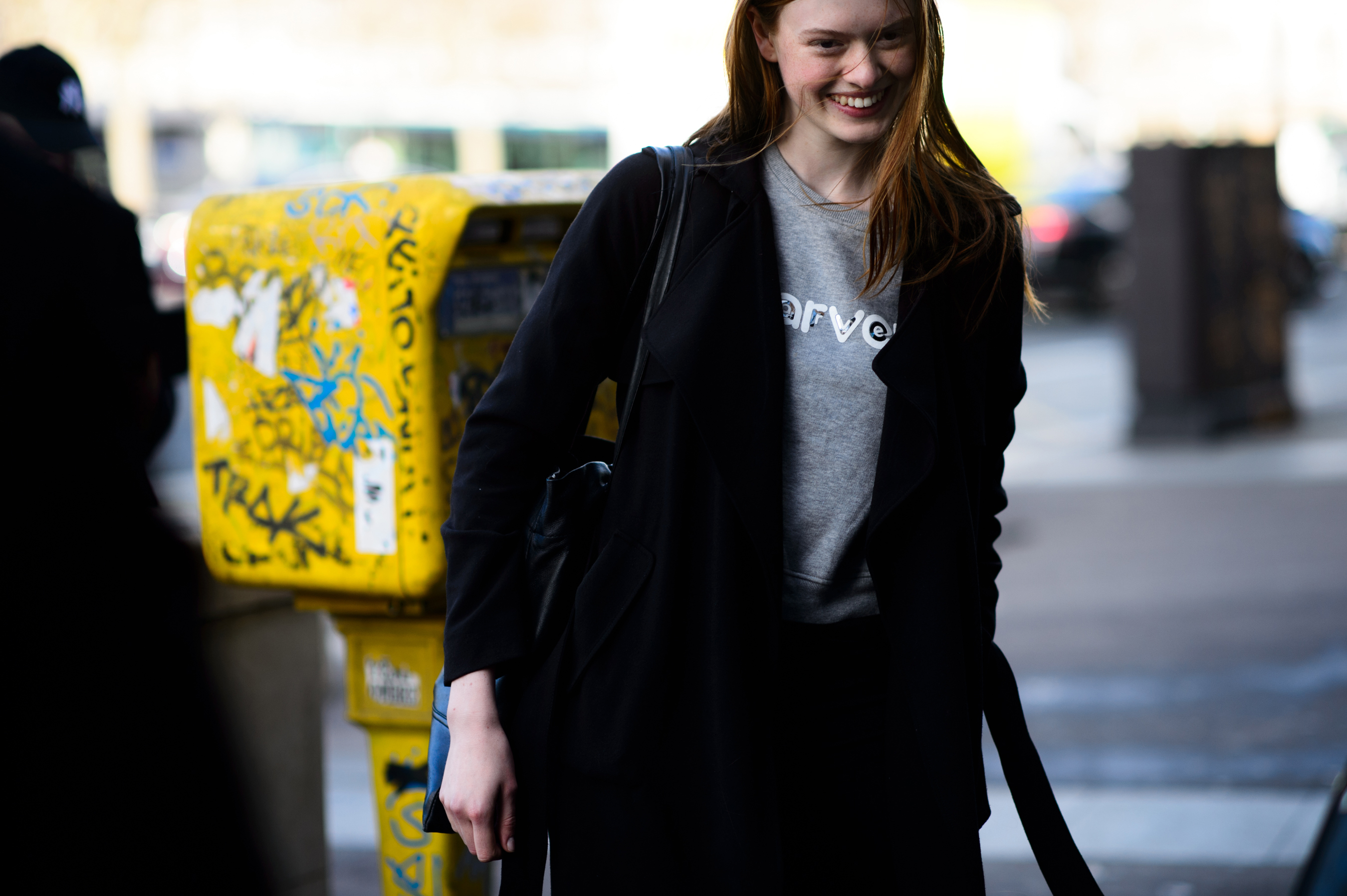 Swedish model with ginger hair