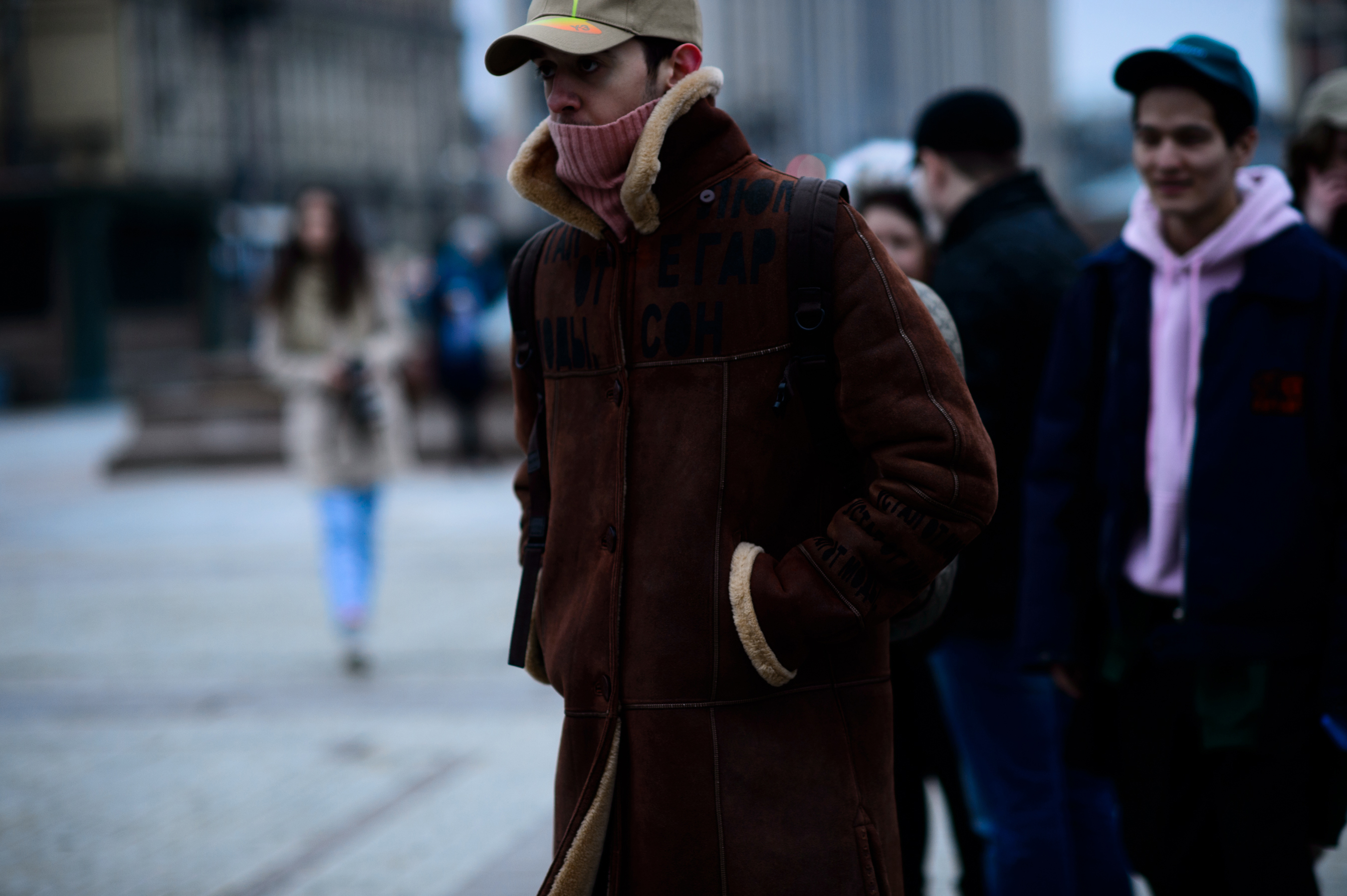Young designer wearing his jacket