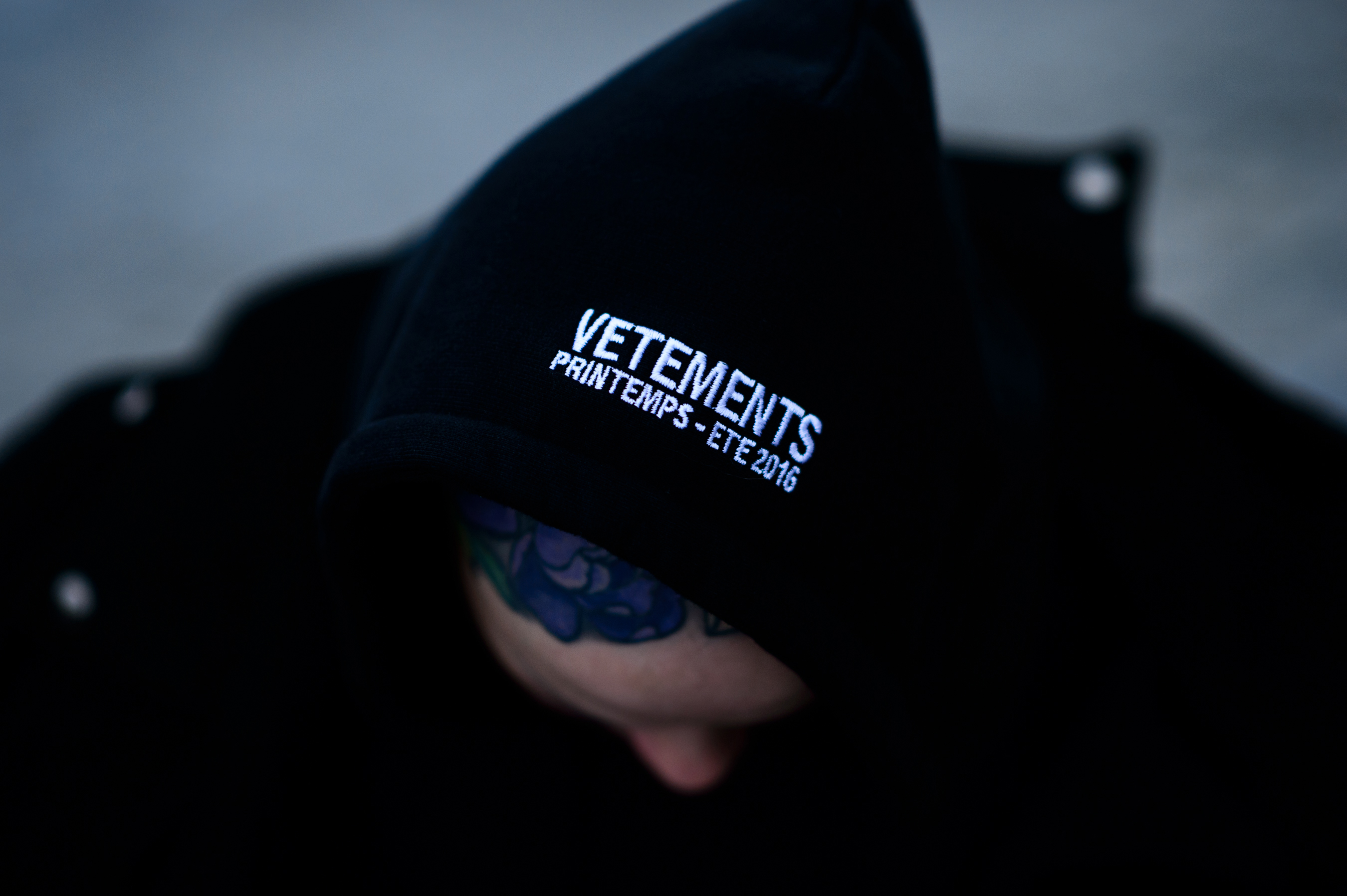 Russian stylist wearing Vetements