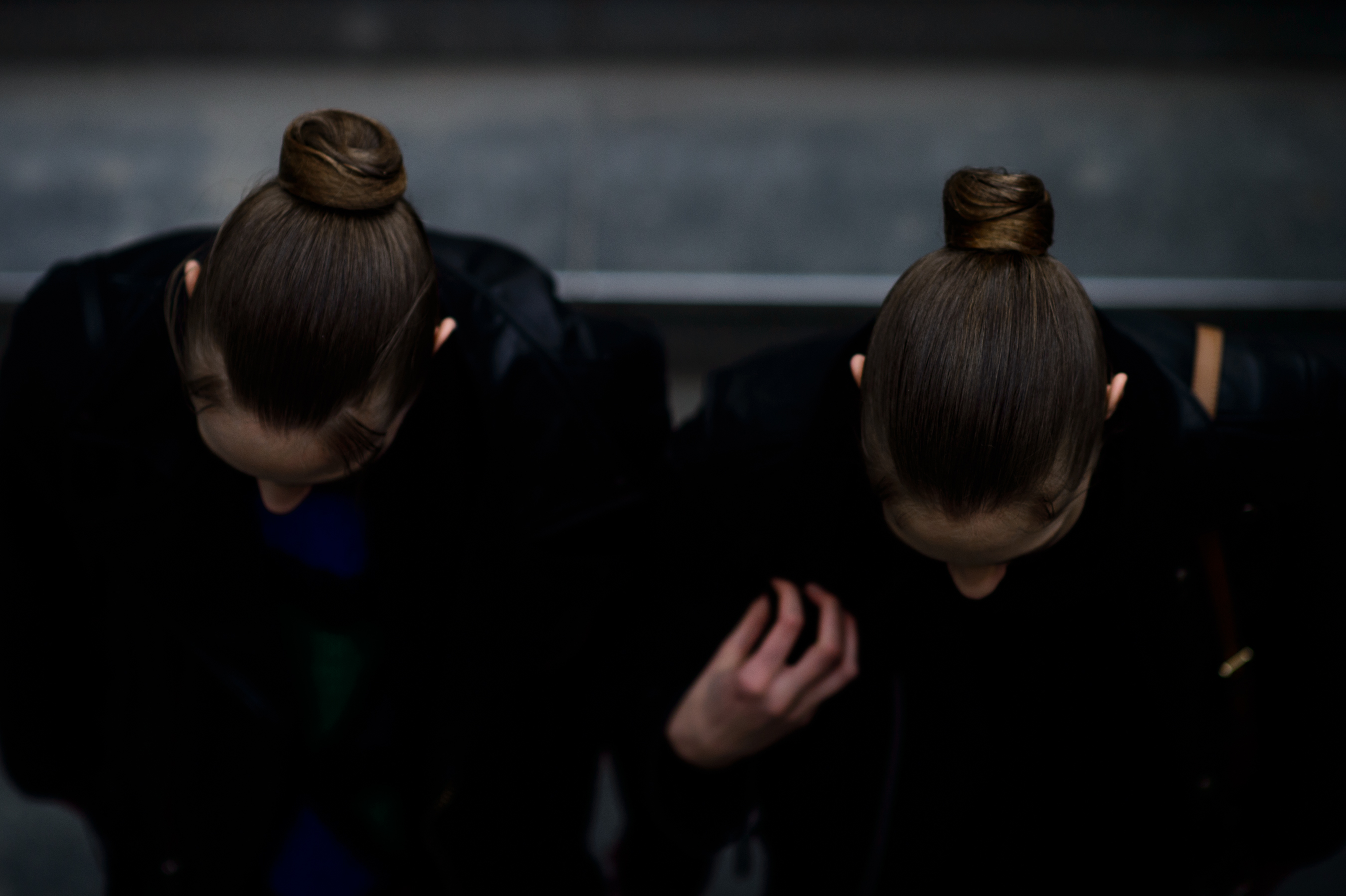 Two Russian models with Valentino hair