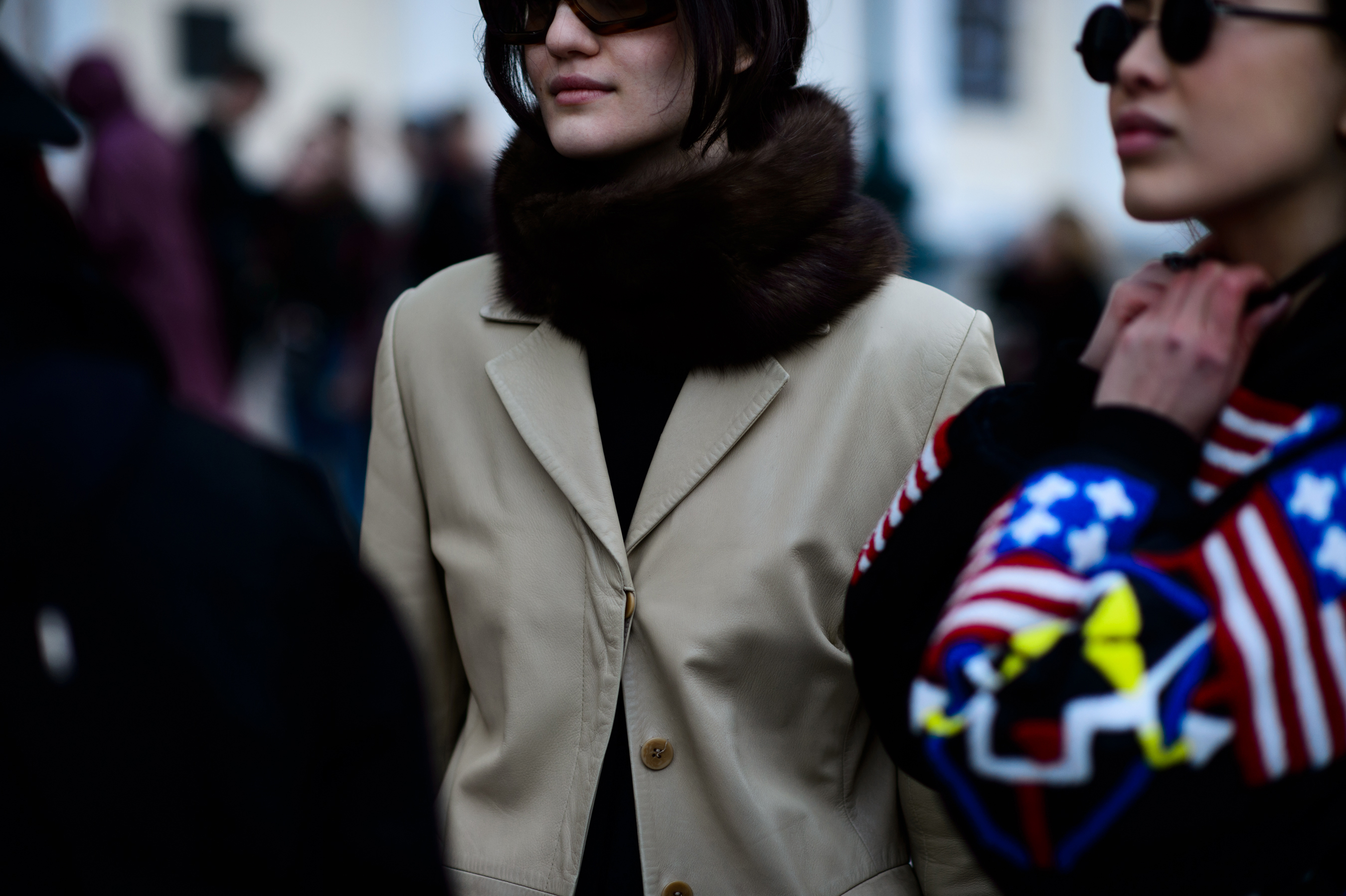 Georgian woman attending fashion week