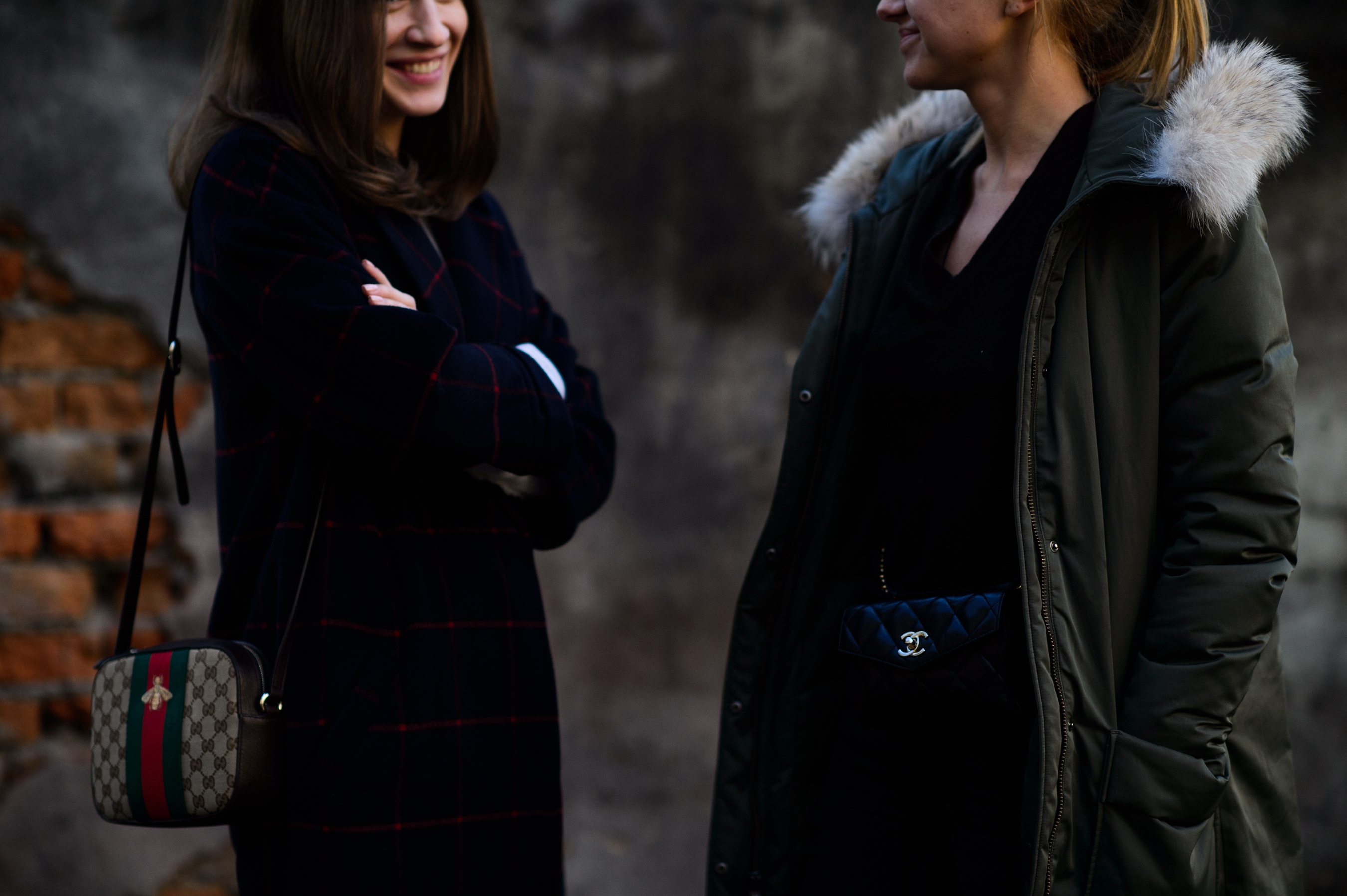 Two Ukrainian women before the show
