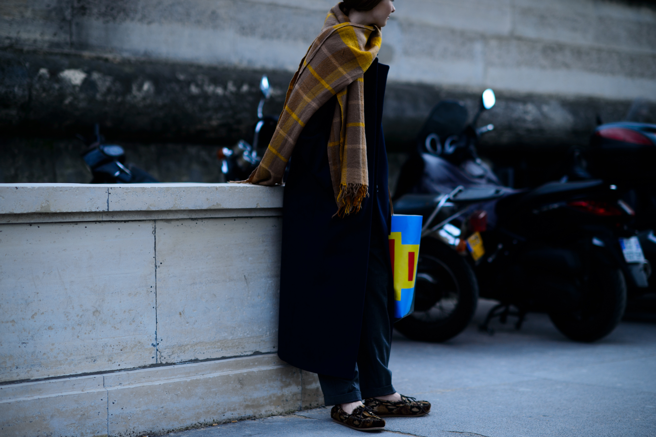 French girl after Valentino show