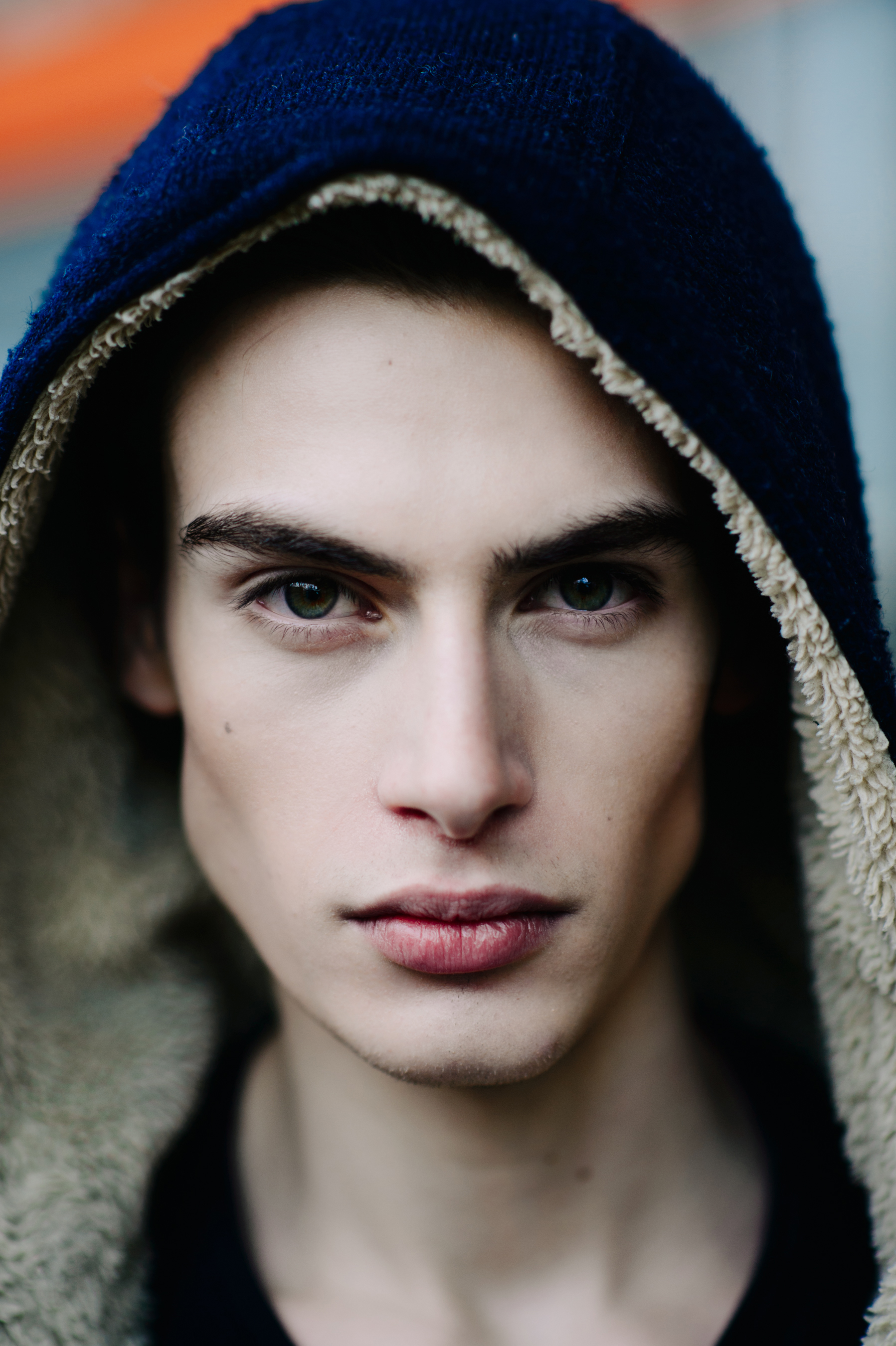 Portrait of a beautiful male model