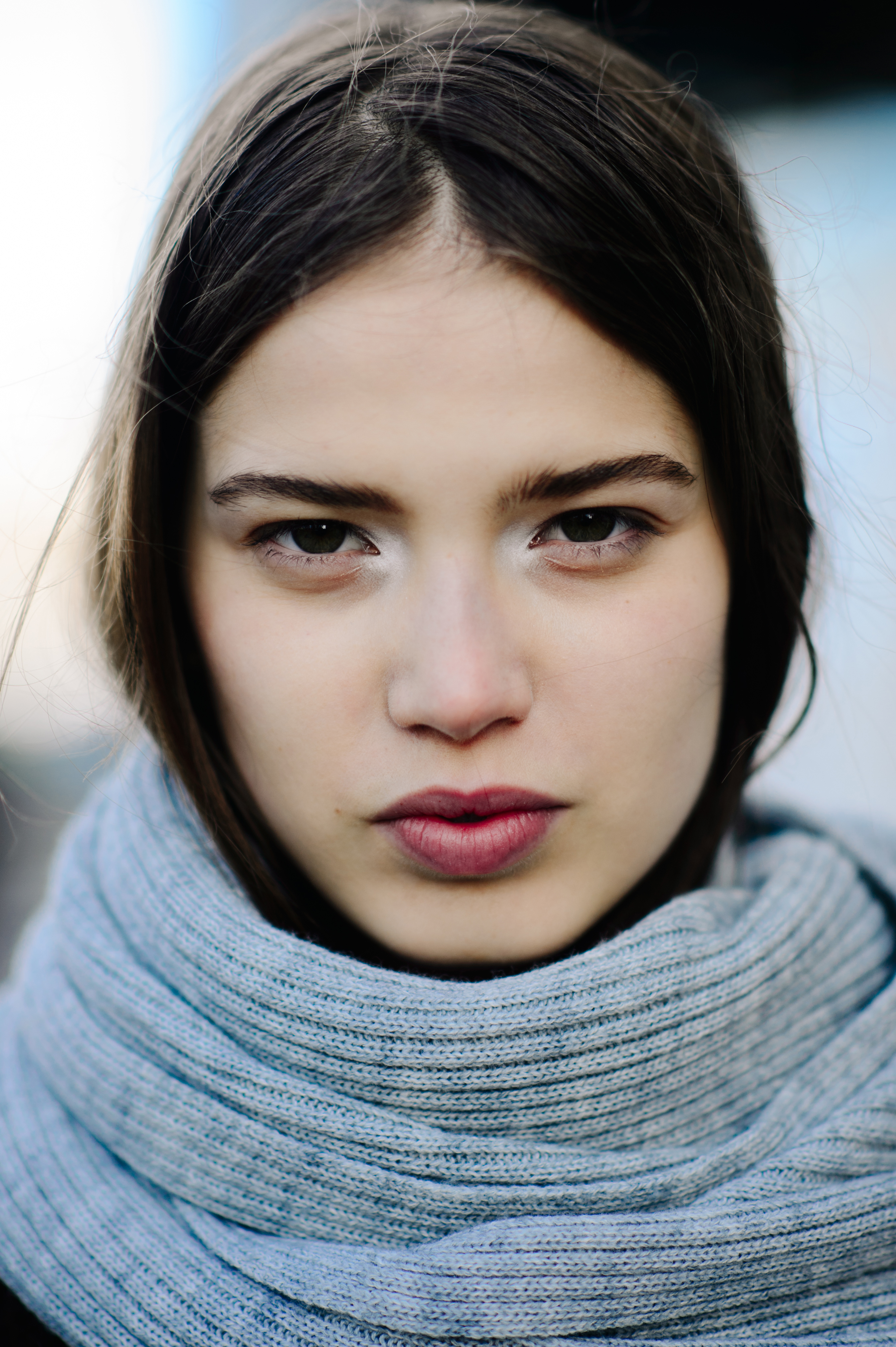 Portrait of Slovakian model with eye makeup