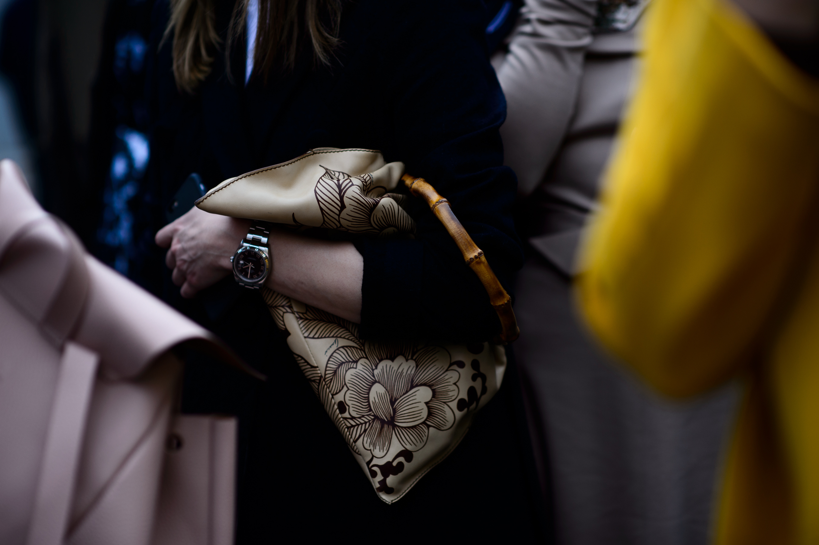 Helen Marlen buyer bamboo handles bag