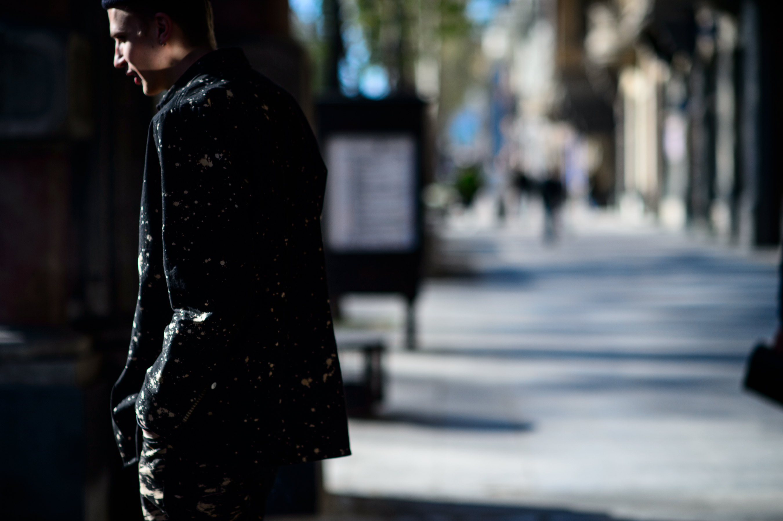 Man wearing Raf Simons outfit