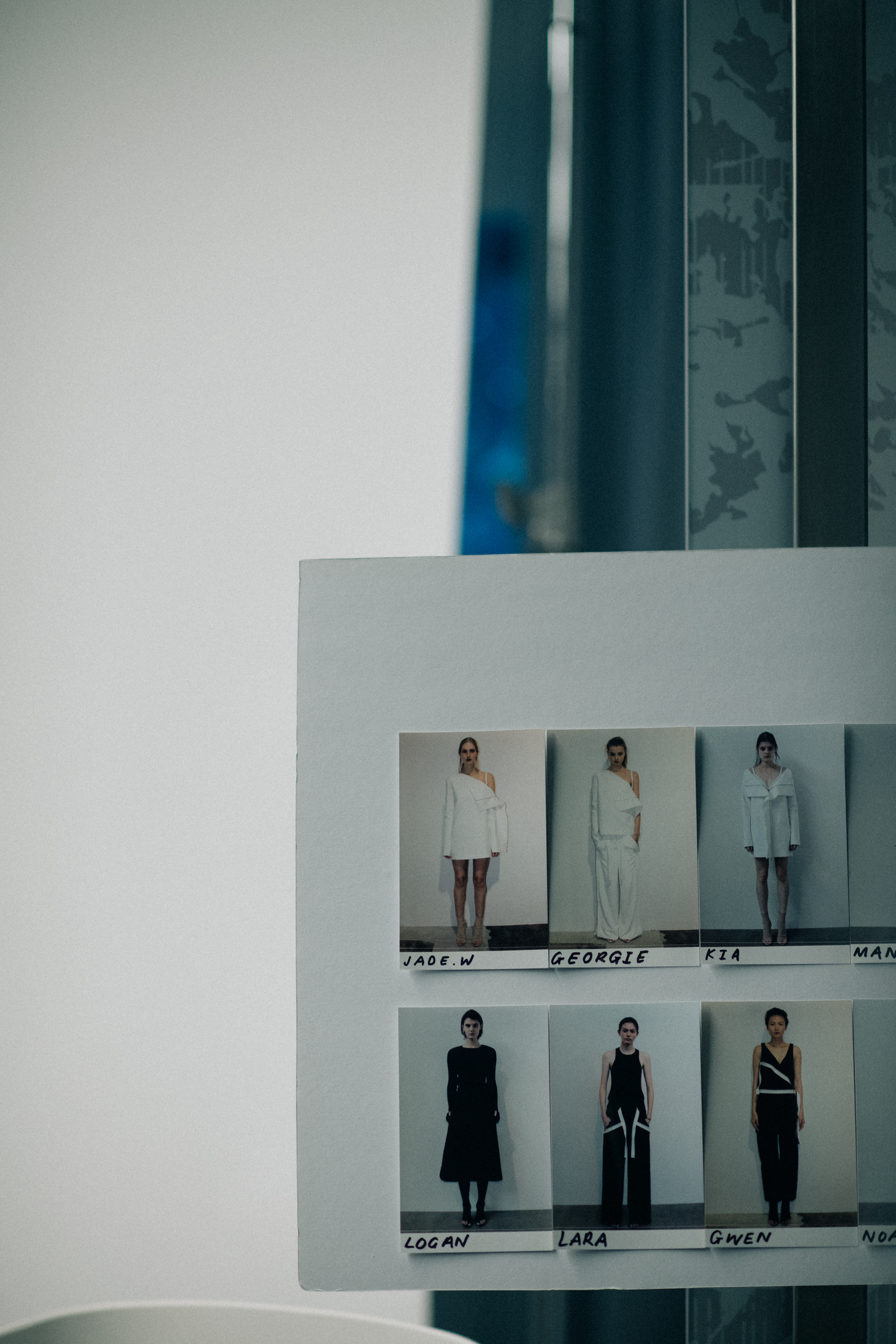 Board with monochrome model looks