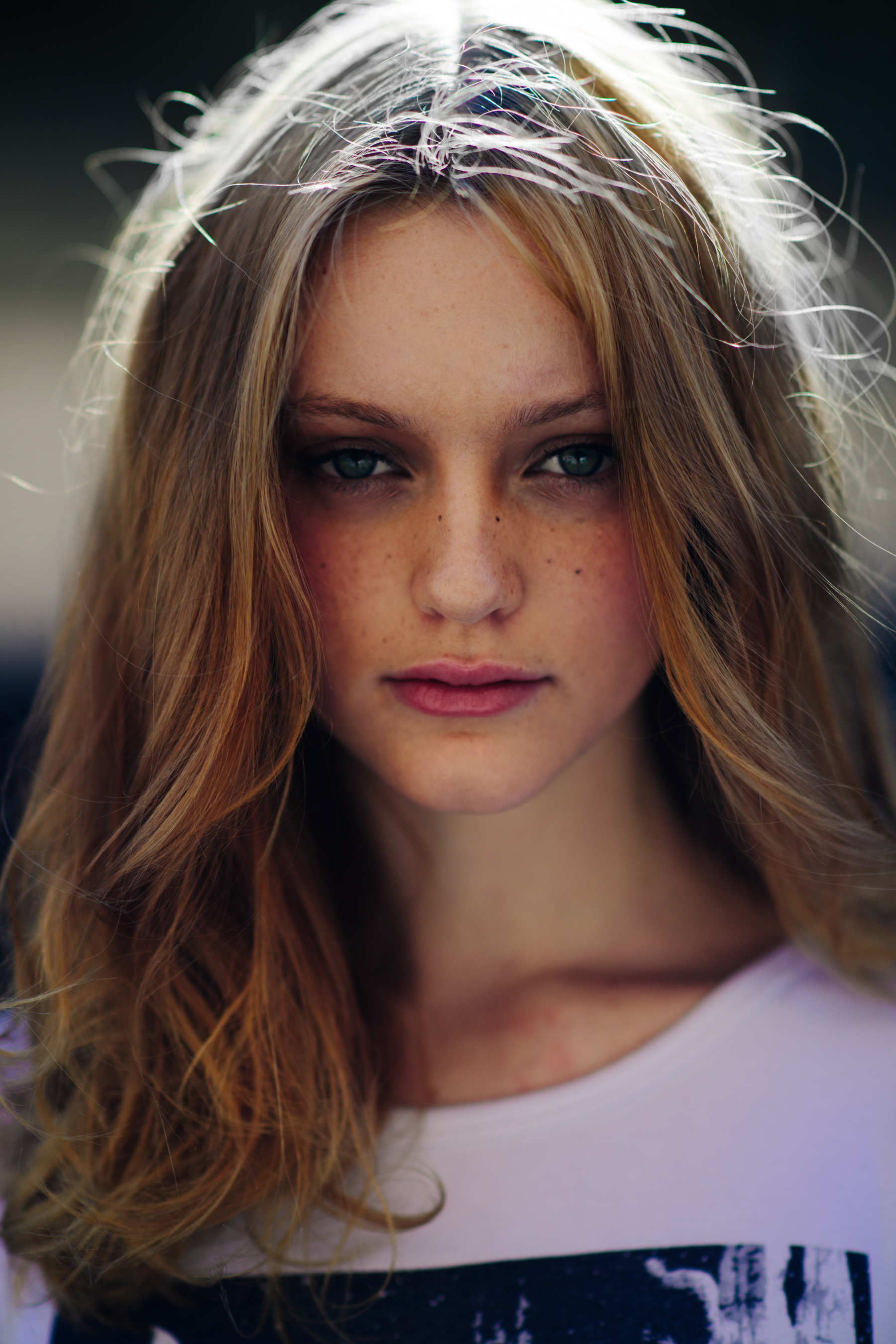 Portrait of a beautiful blonde model