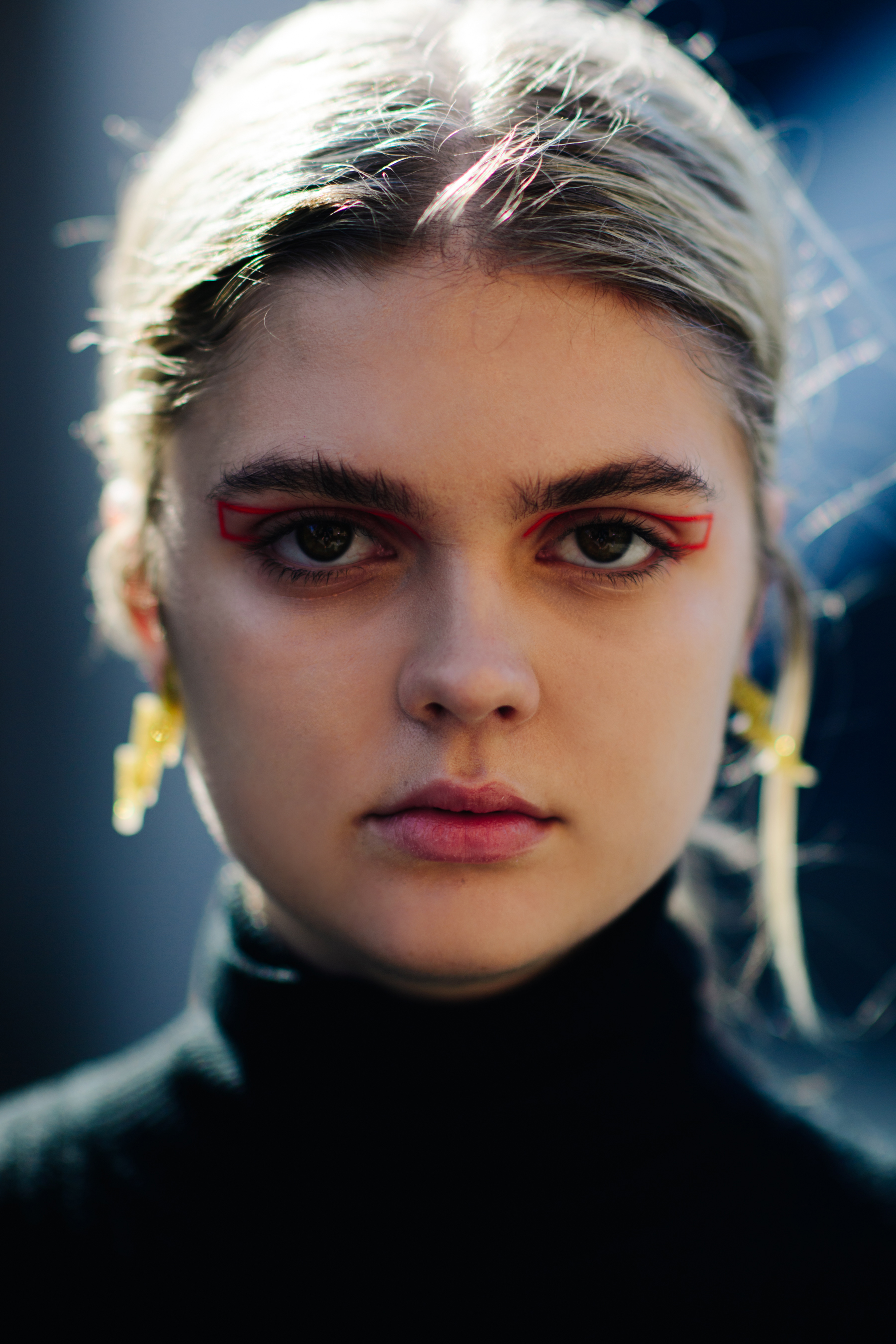 Portrait of a model with pink make up