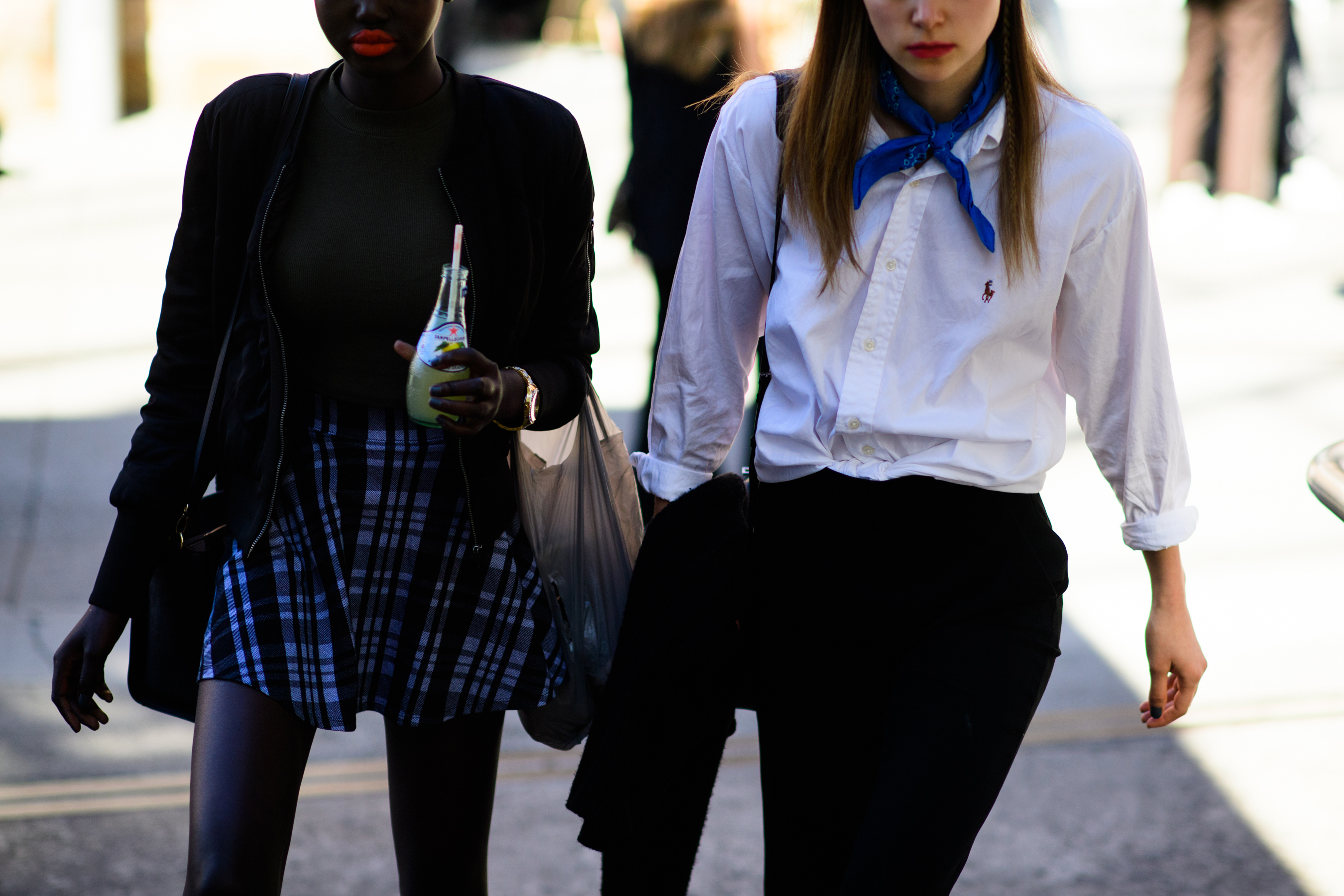 Two models after the show