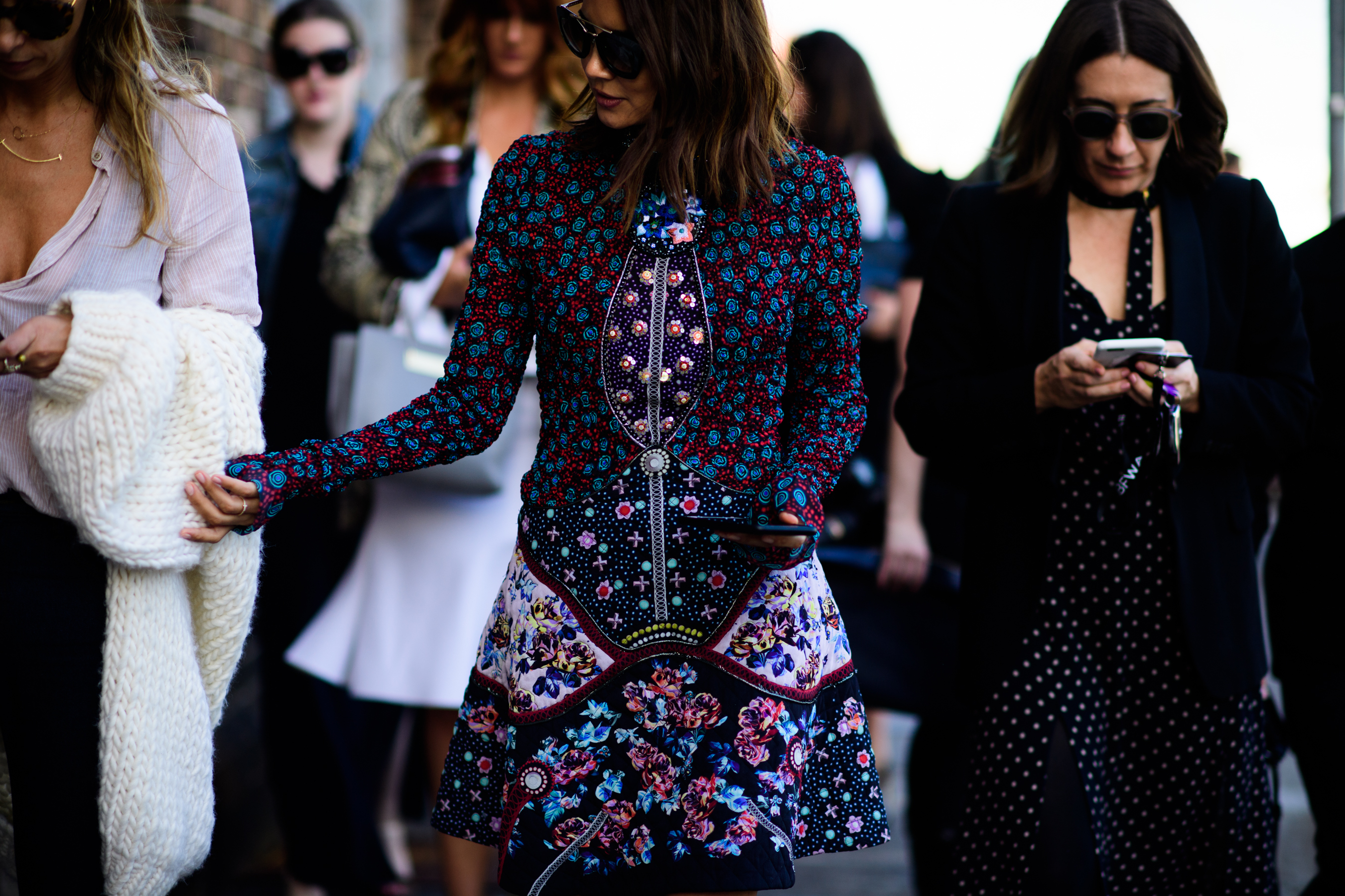 Australian Vogue editor wearing dress