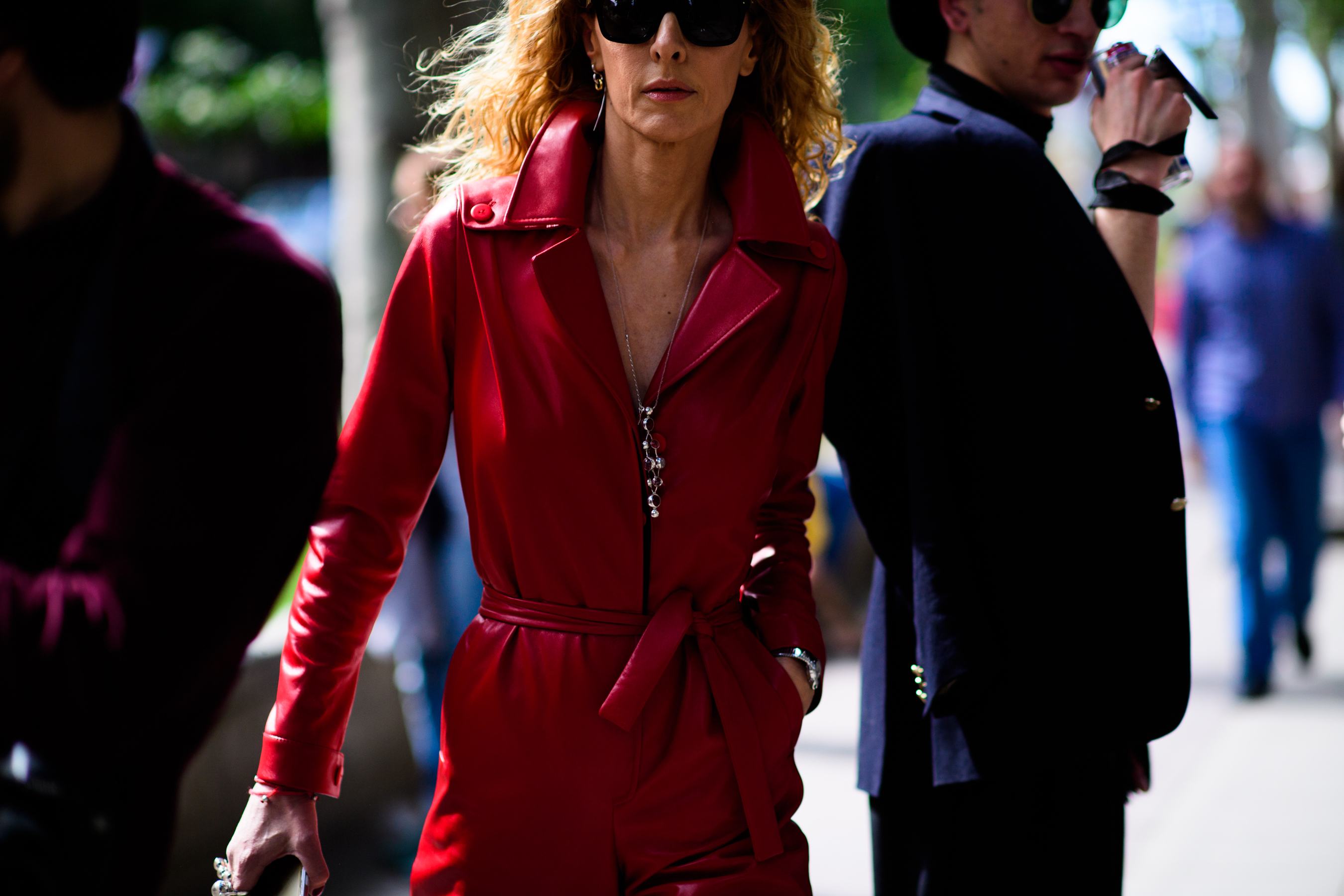 French buyer wearing Gerogian designer