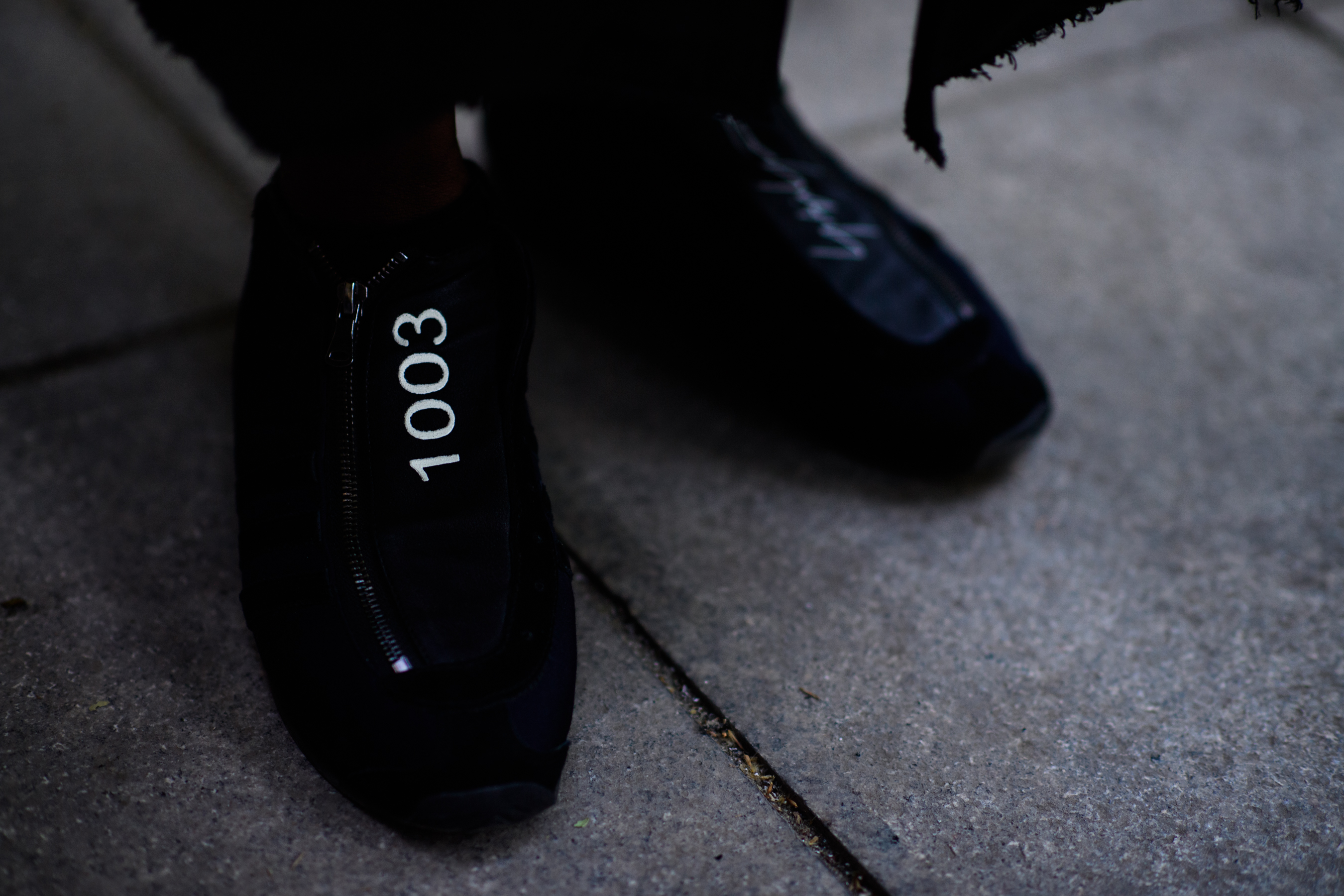 Close up of 1003 Yamamoto shoes