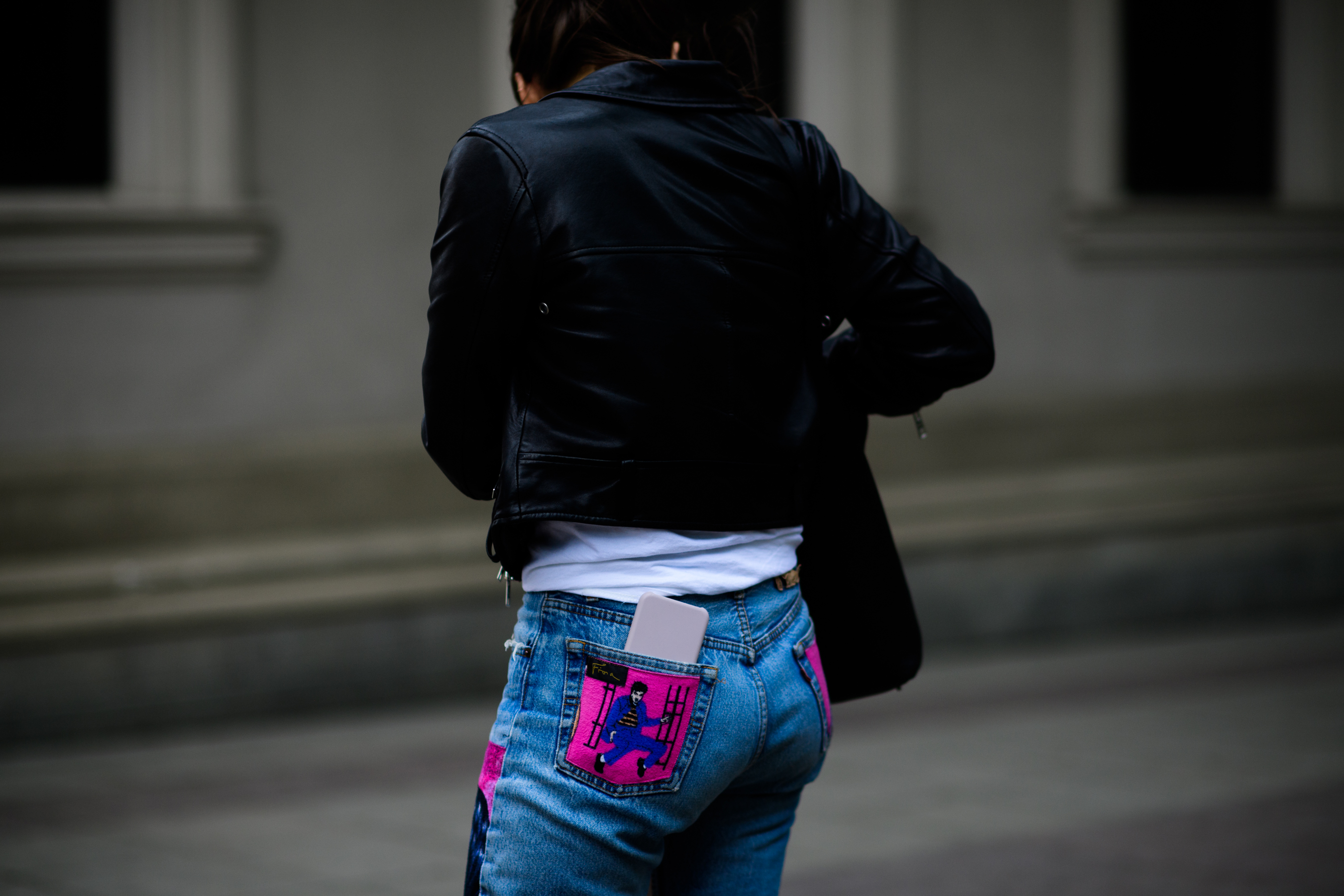 Vogue USA editor wearing denim