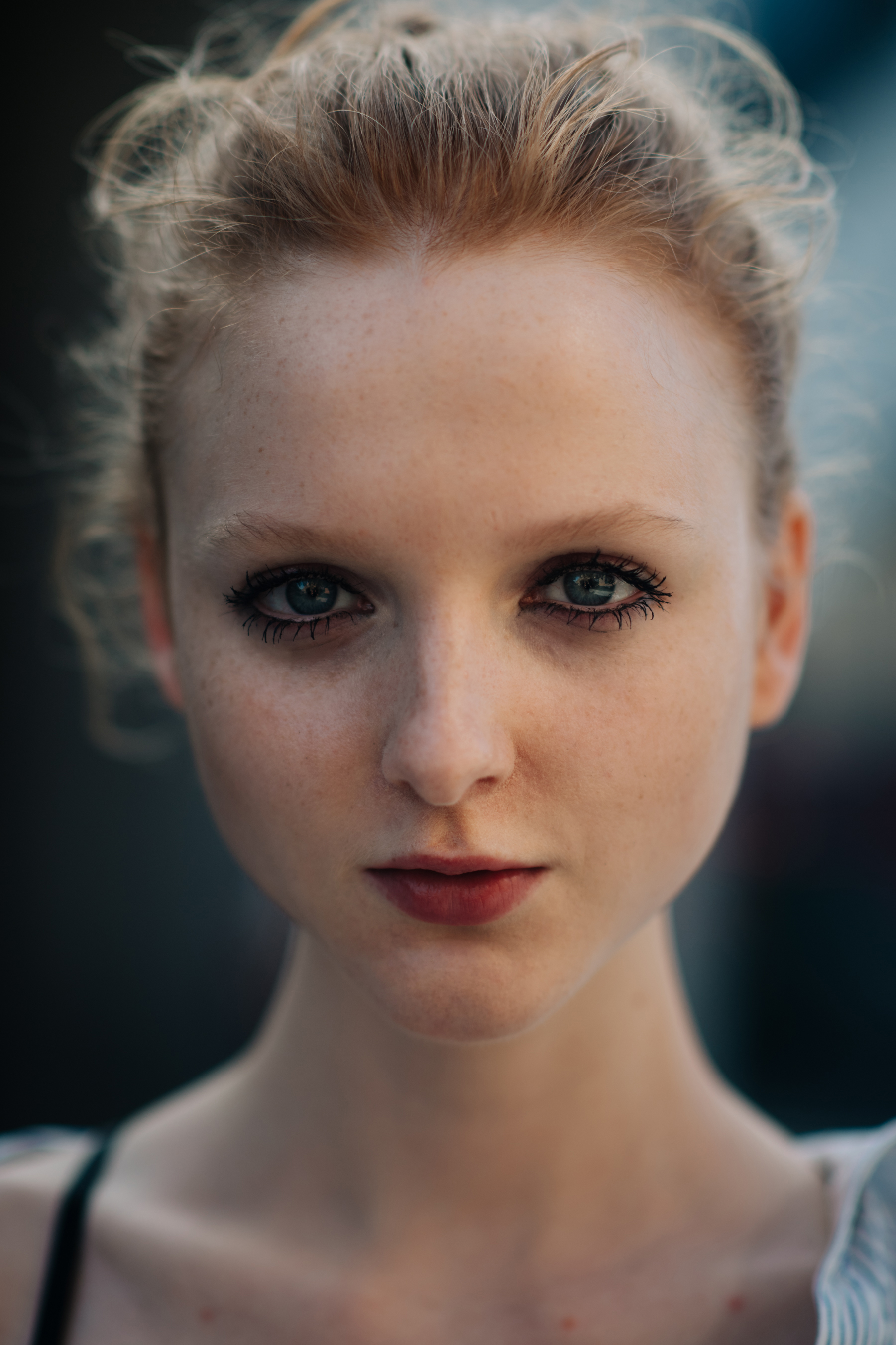Portrait of an Australian red haired model