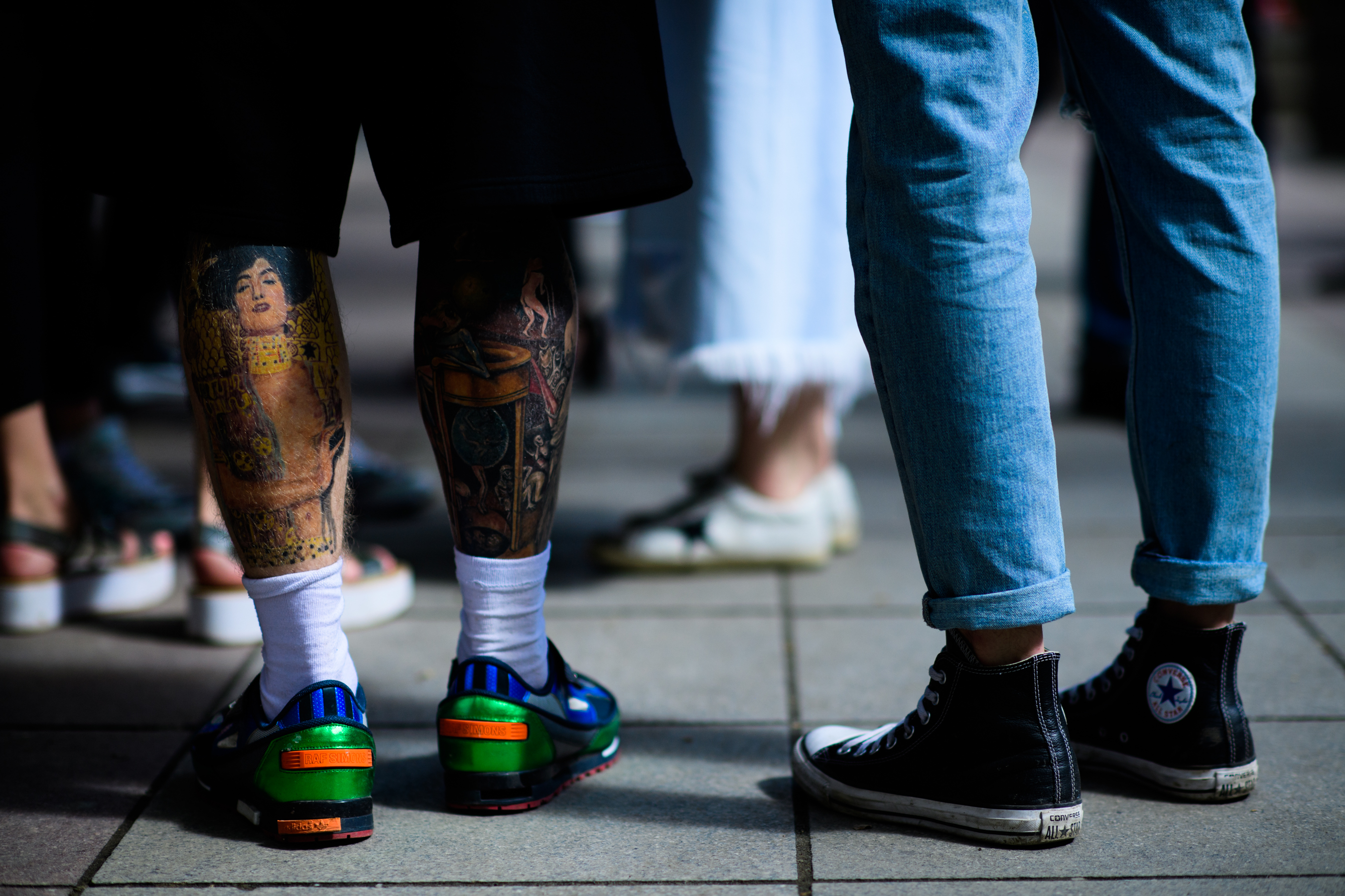Two Russian men wearing sneakers
