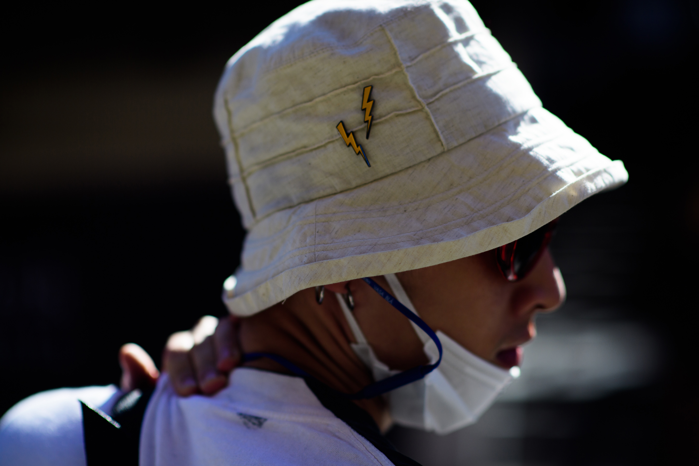 Korean photographer wearing bucket hat