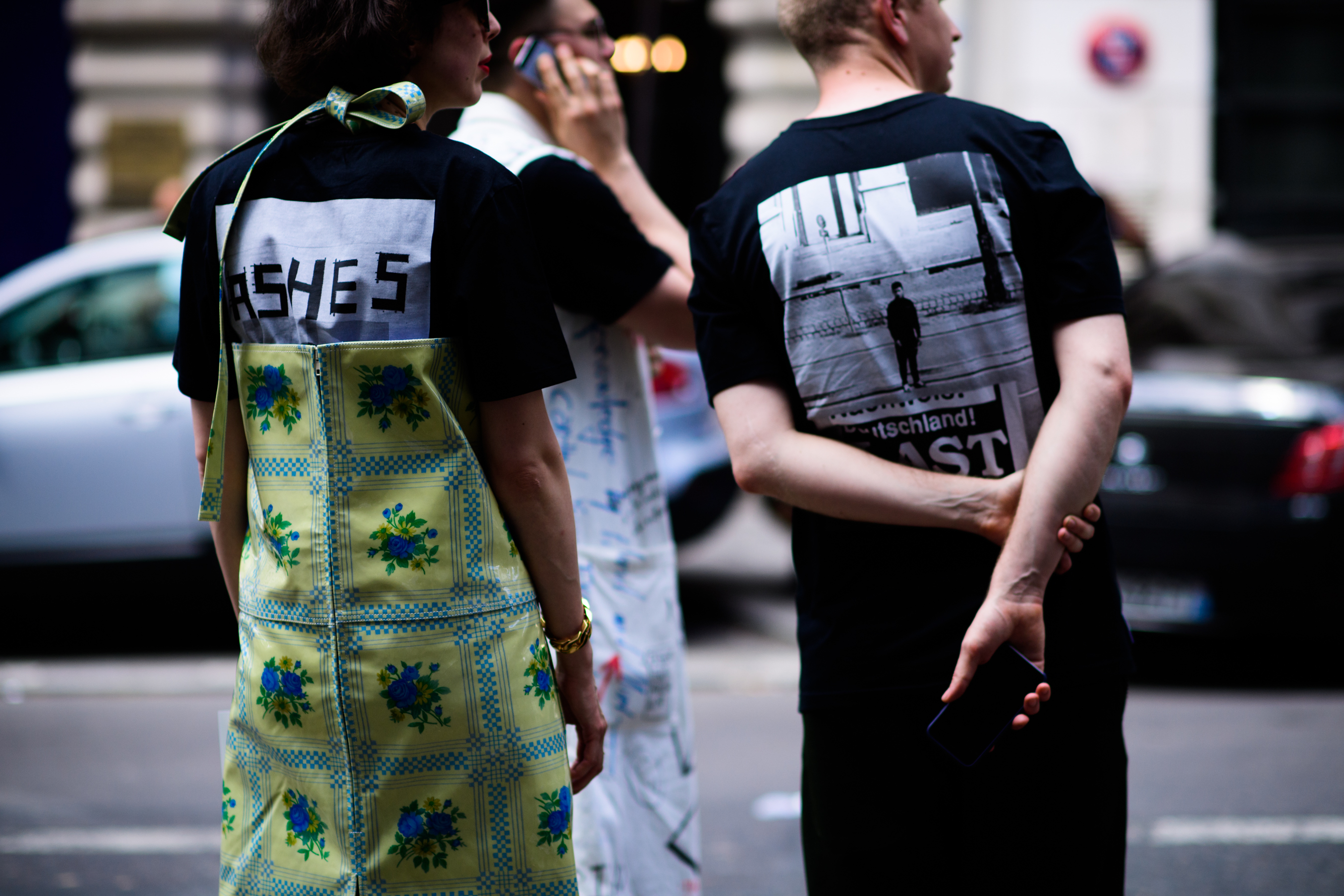 People wearing printed T-Shirts