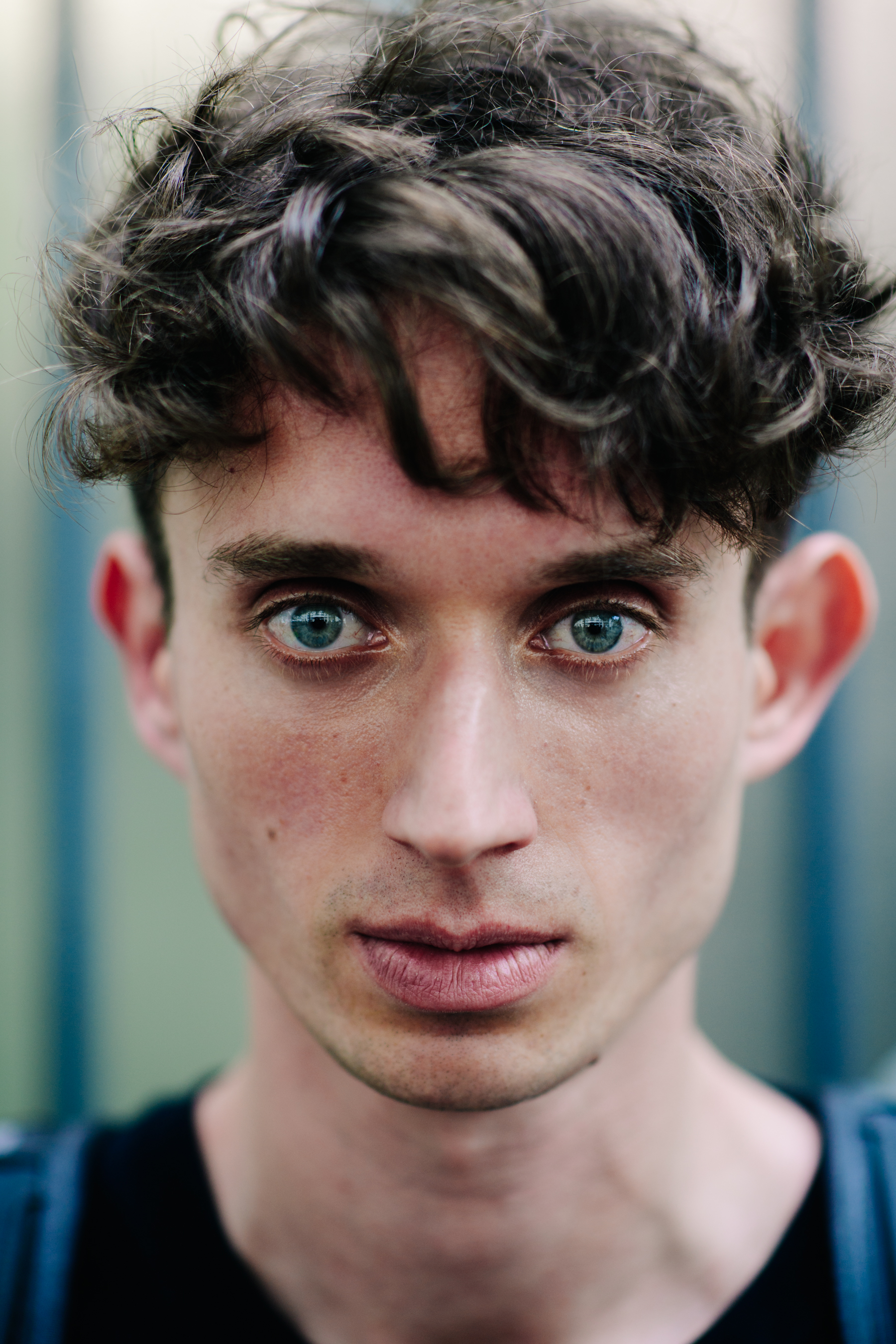 Portrait of a model with clear eyes