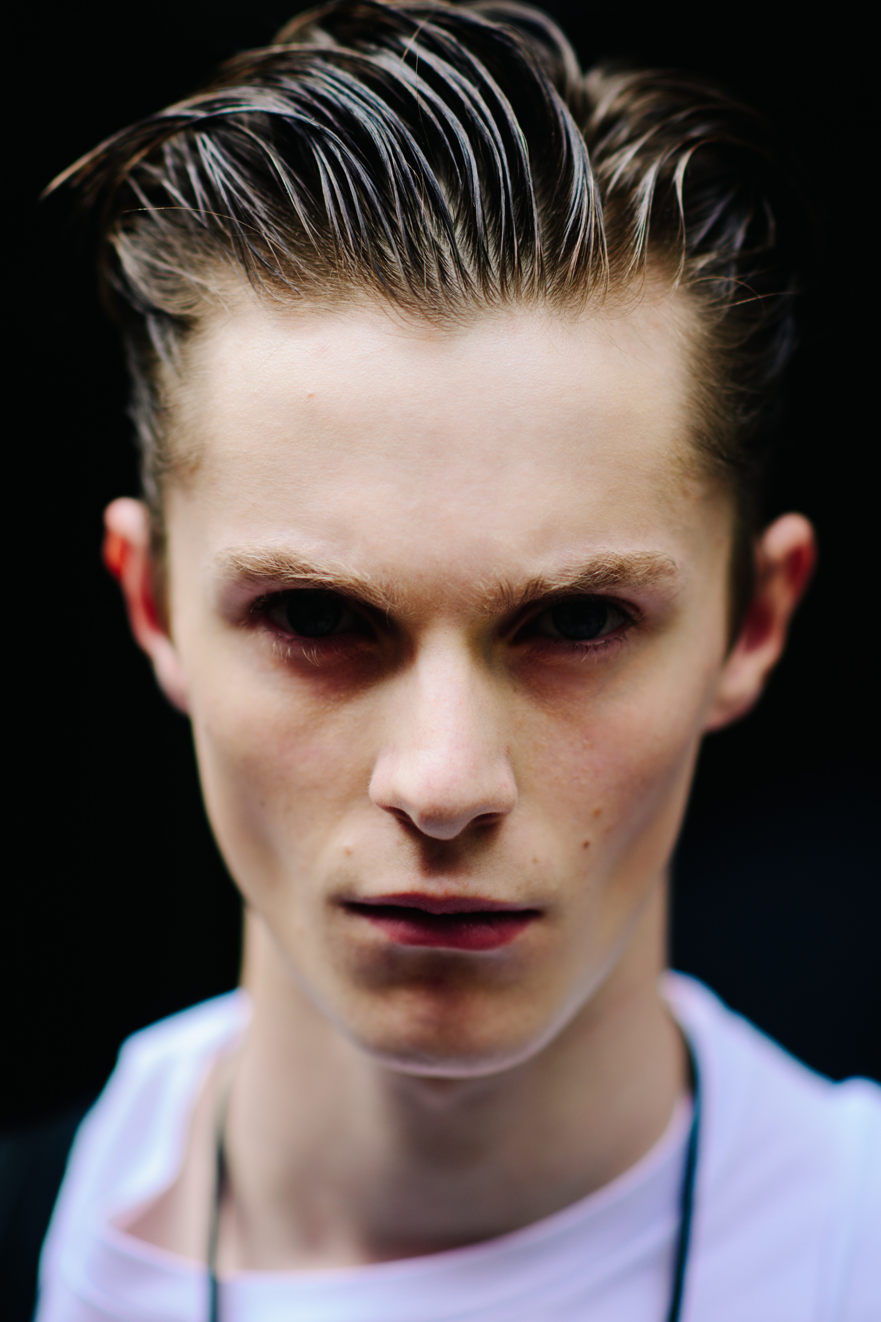 Portrait of a blond male model