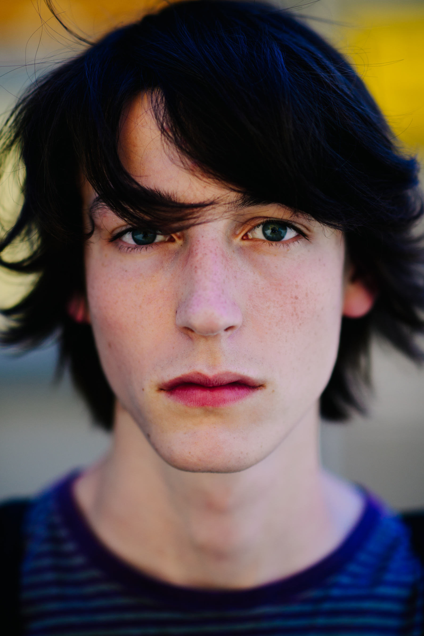 Portrait of a boy with bright eyes